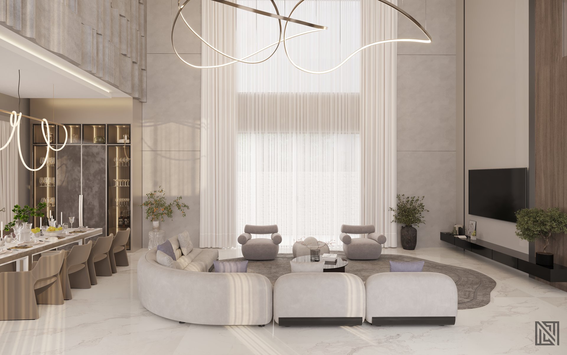 Fawad Villa — architecture, view 11 of 70, UAE. 3ds Max · Corona render by Nasmeer VM.
