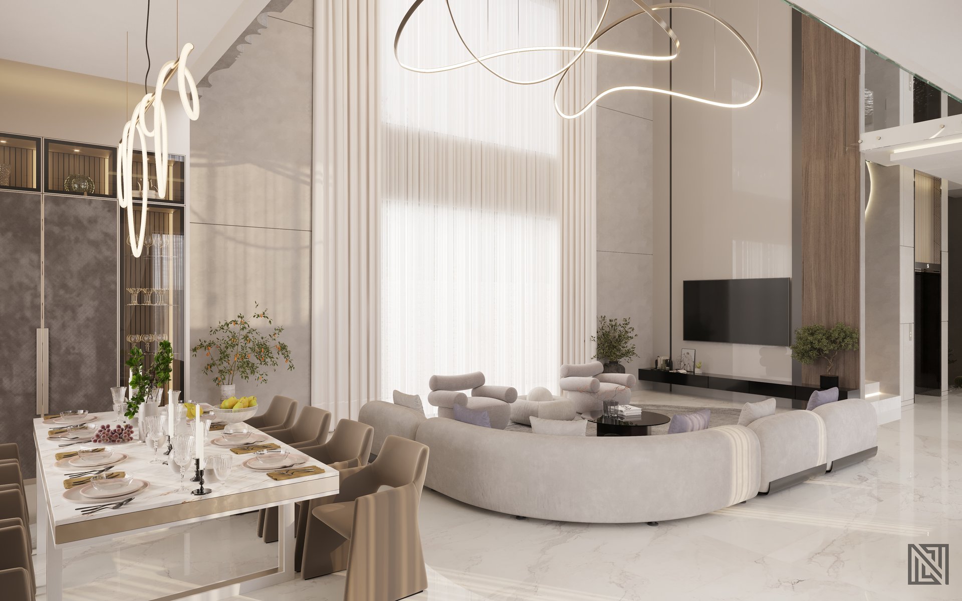 Fawad Villa — architecture, view 12 of 70, UAE. 3ds Max · Corona render by Nasmeer VM.