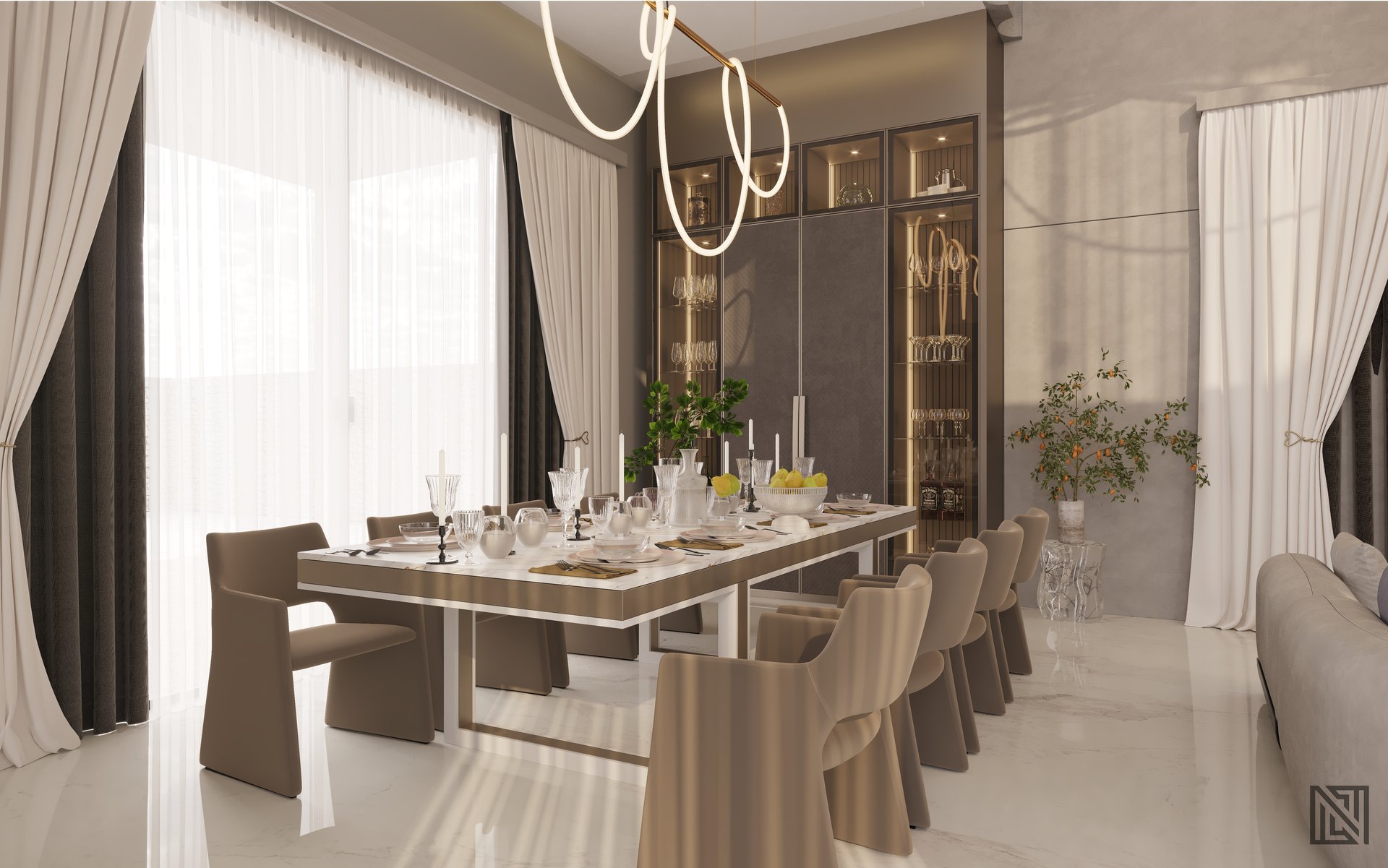 Fawad Villa — architecture, view 13 of 70, UAE. 3ds Max · Corona render by Nasmeer VM.