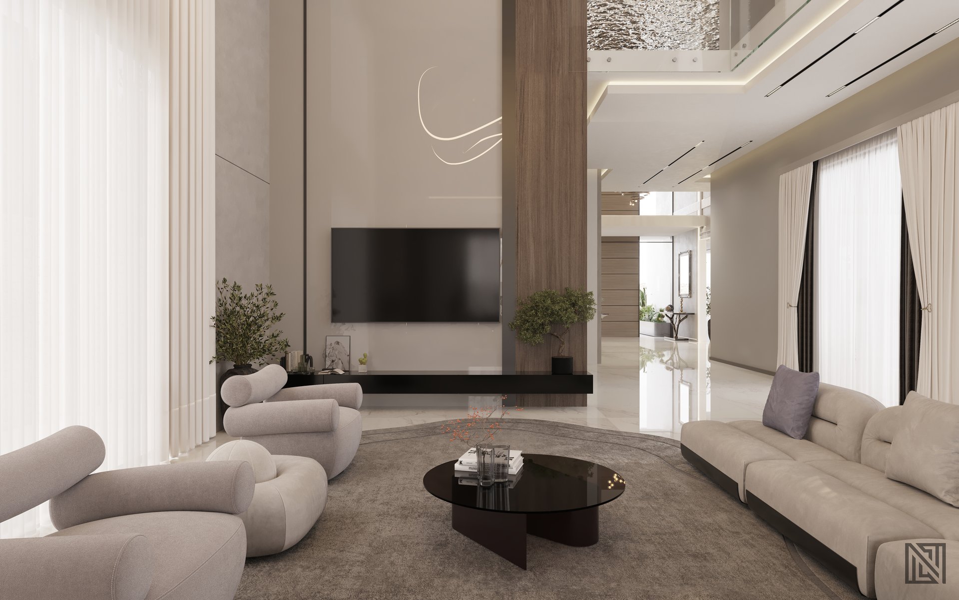 Fawad Villa — architecture, view 16 of 70, UAE. 3ds Max · Corona render by Nasmeer VM.