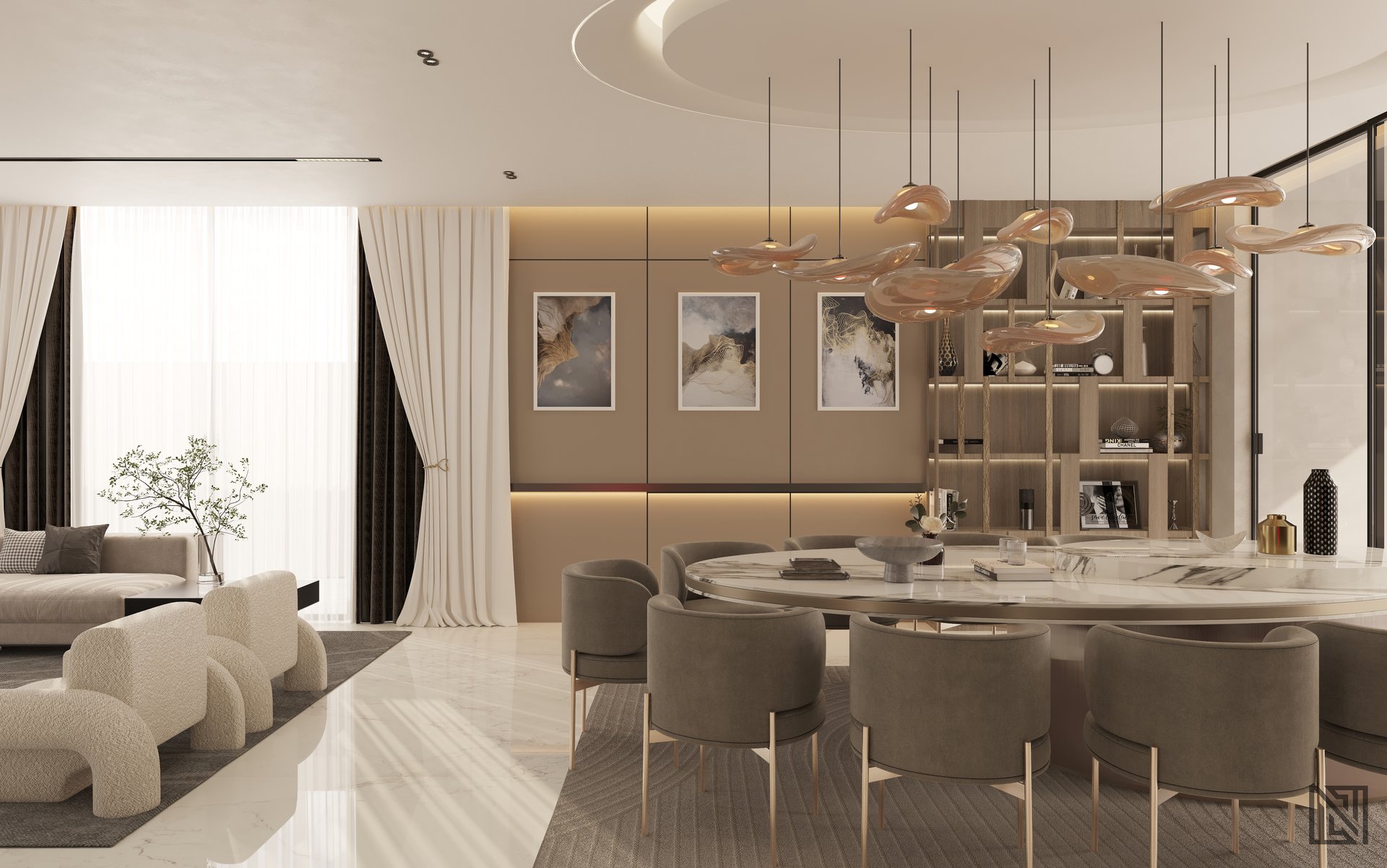 Fawad Villa — architecture, view 18 of 70, UAE. 3ds Max · Corona render by Nasmeer VM.