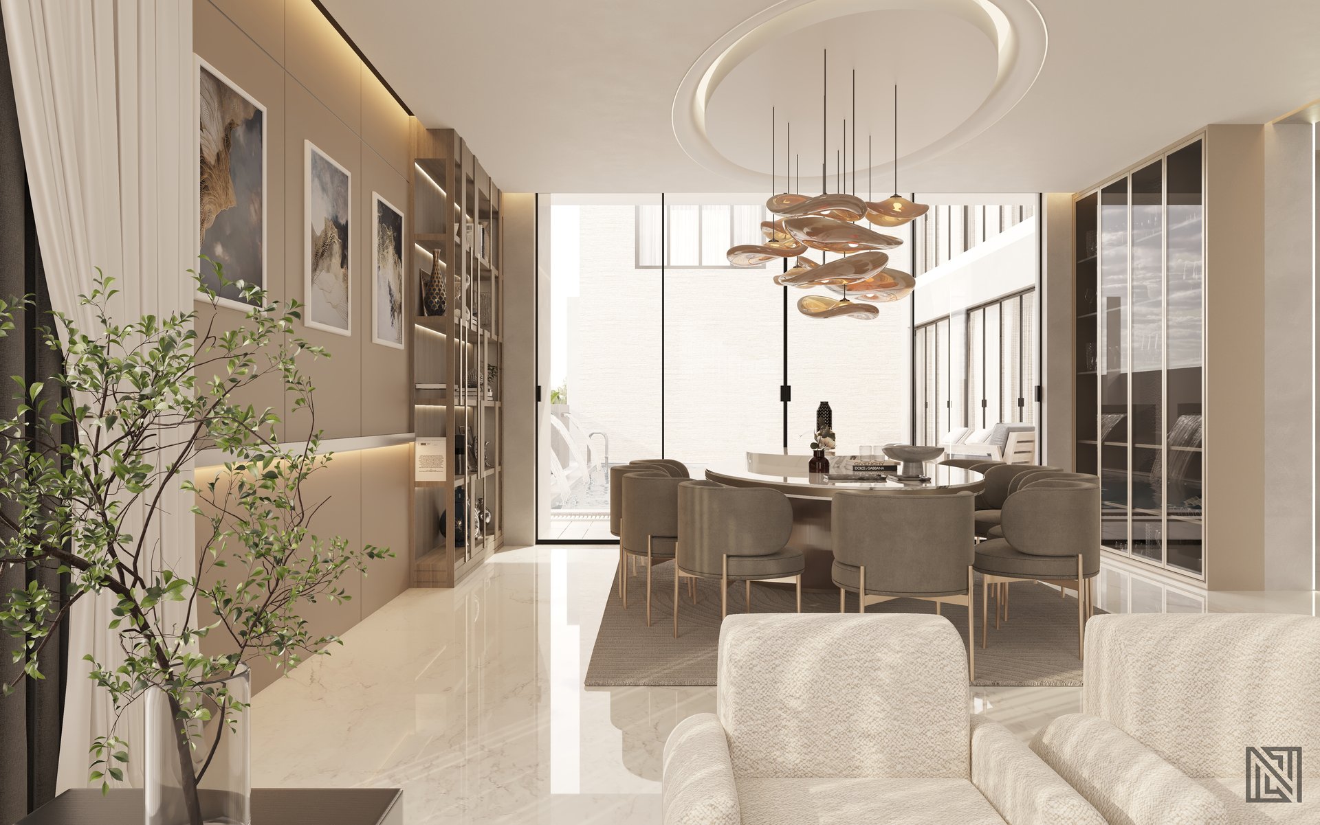 Fawad Villa — architecture, view 19 of 70, UAE. 3ds Max · Corona render by Nasmeer VM.