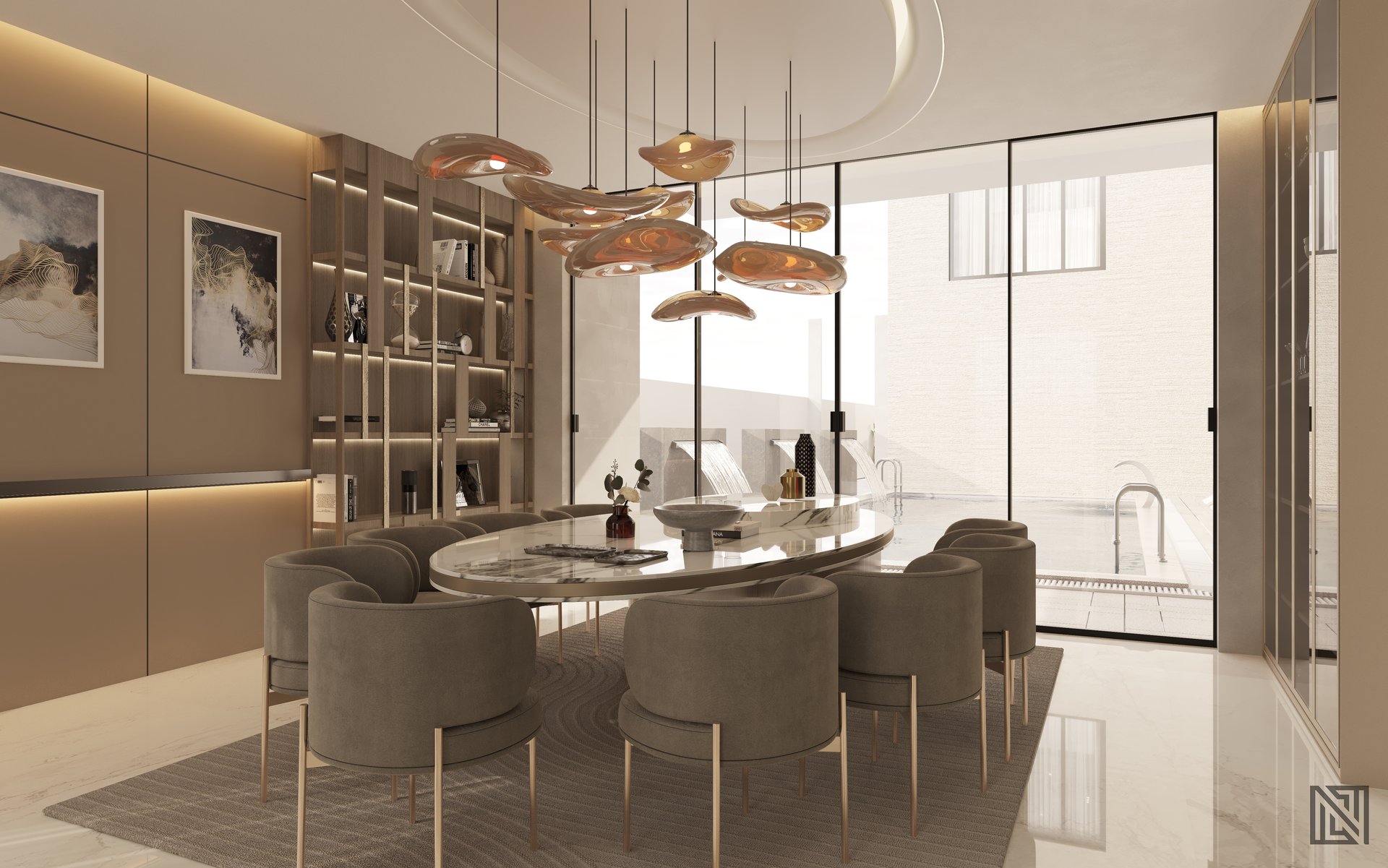Fawad Villa — architecture, view 21 of 70, UAE. 3ds Max · Corona render by Nasmeer VM.