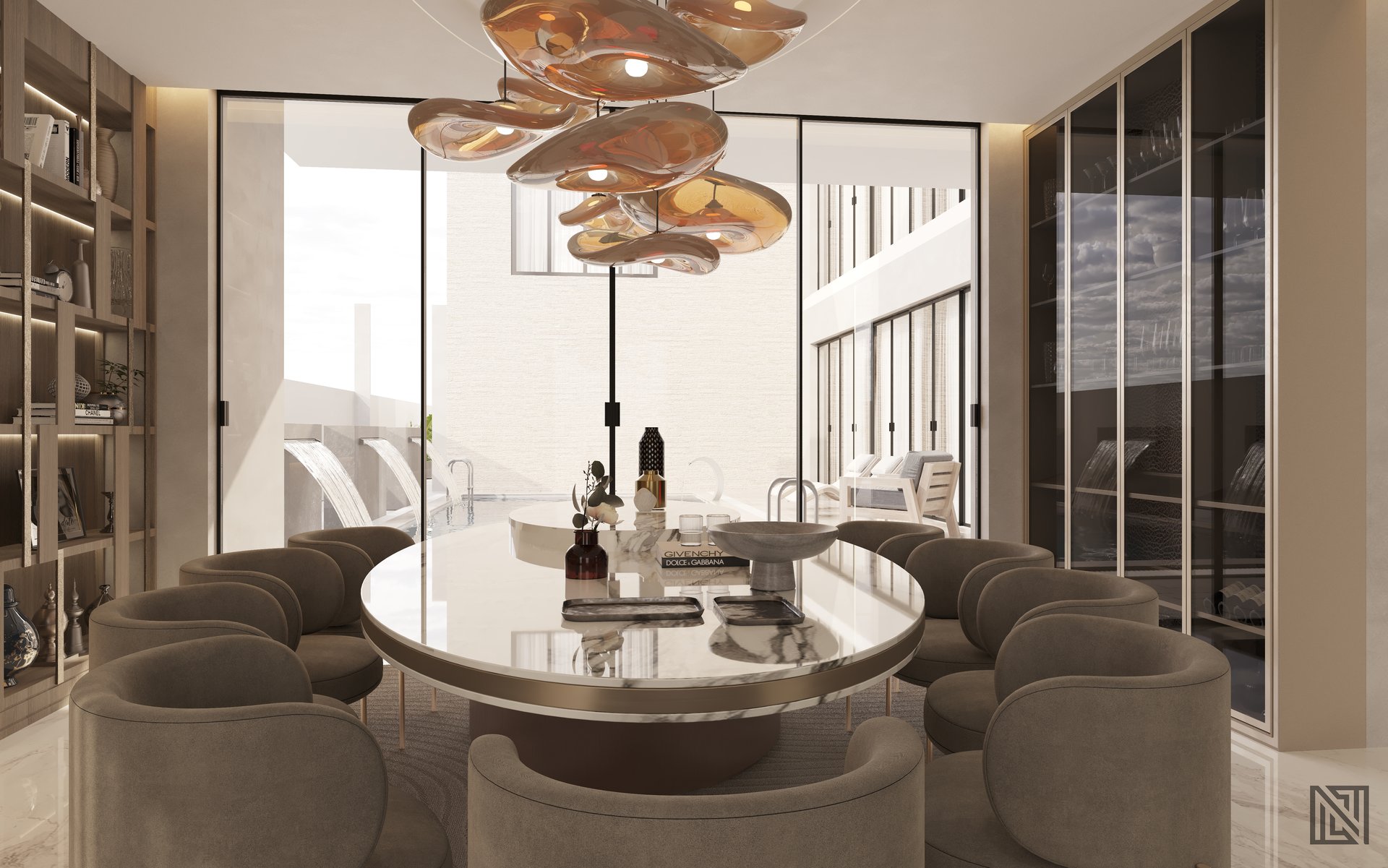 Fawad Villa — architecture, view 22 of 70, UAE. 3ds Max · Corona render by Nasmeer VM.