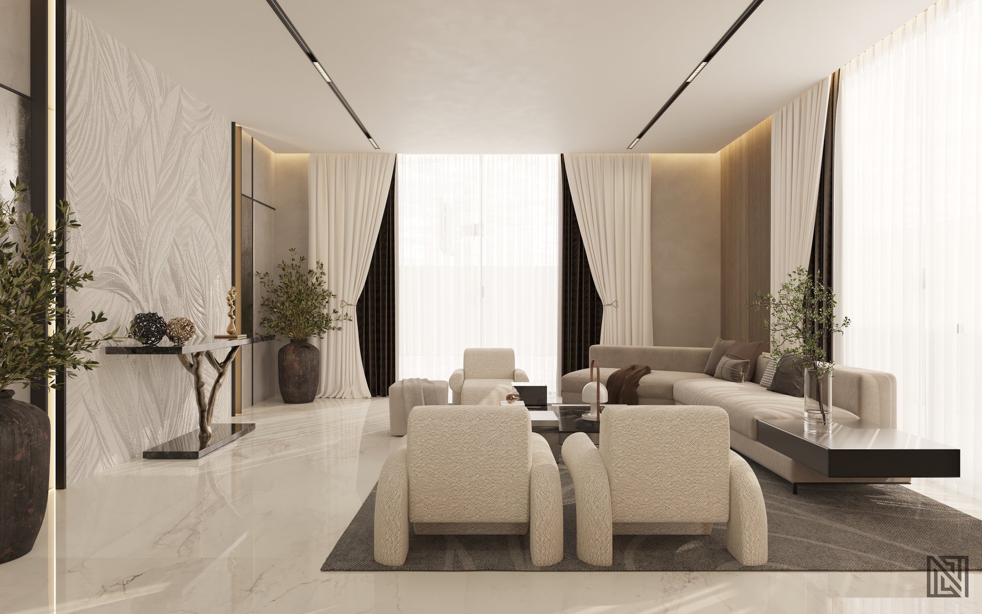 Fawad Villa — architecture, view 24 of 70, UAE. 3ds Max · Corona render by Nasmeer VM.