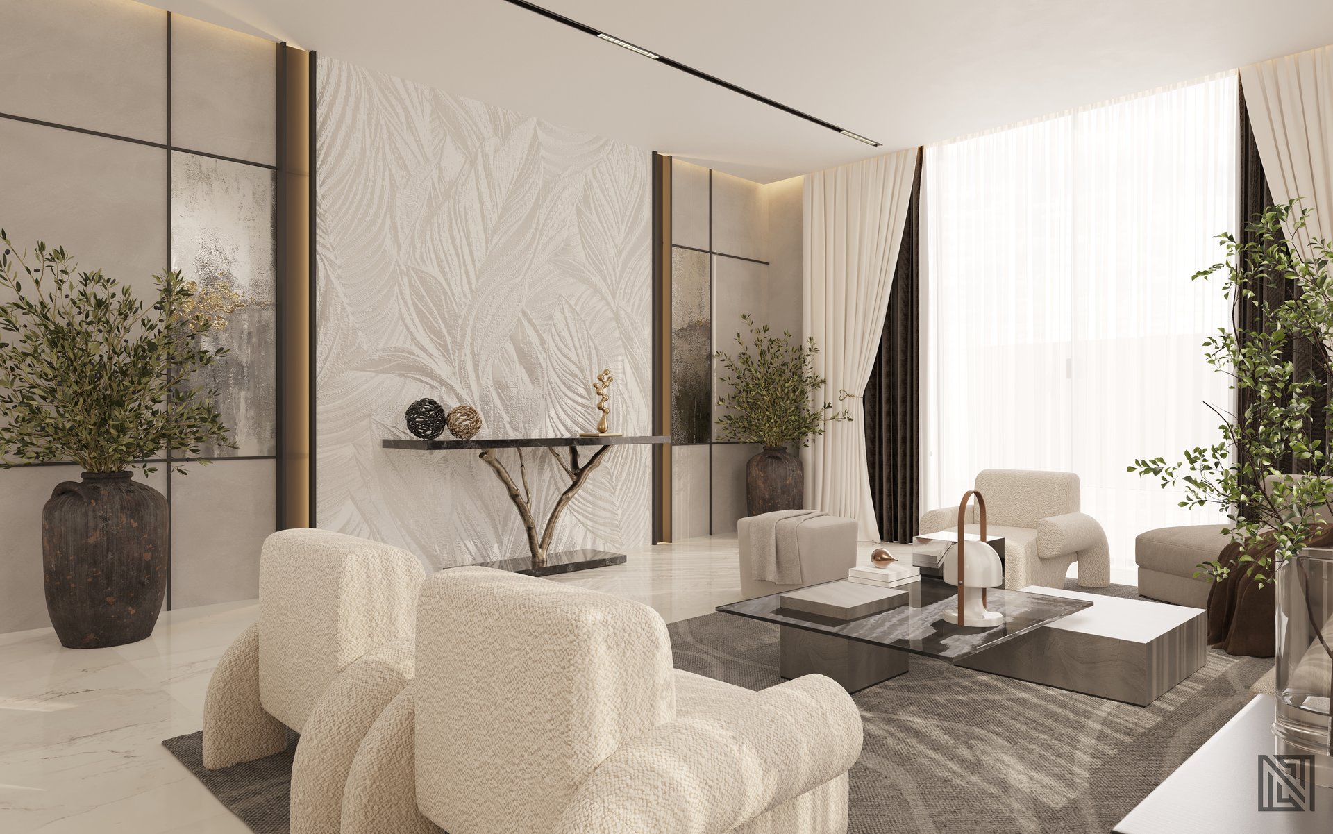 Fawad Villa — architecture, view 25 of 70, UAE. 3ds Max · Corona render by Nasmeer VM.