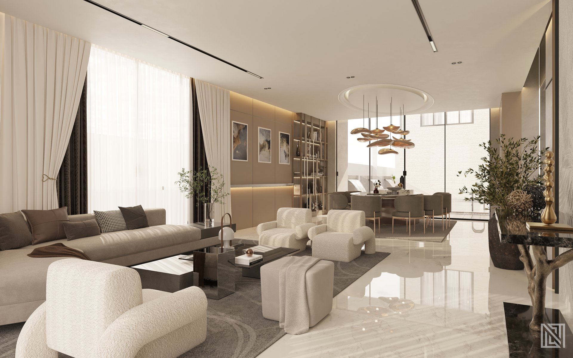 Fawad Villa — architecture, view 26 of 70, UAE. 3ds Max · Corona render by Nasmeer VM.