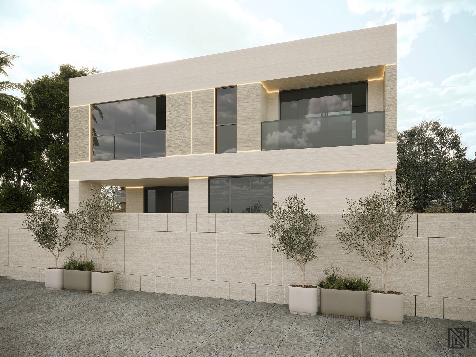 Fawad Villa — architecture, view 3 of 70, UAE. 3ds Max · Corona render by Nasmeer VM.