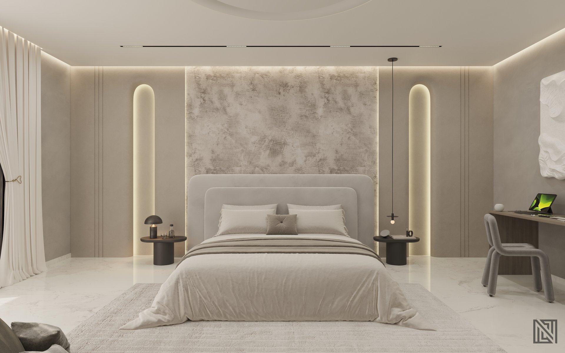 Fawad Villa — architecture, view 33 of 70, UAE. 3ds Max · Corona render by Nasmeer VM.