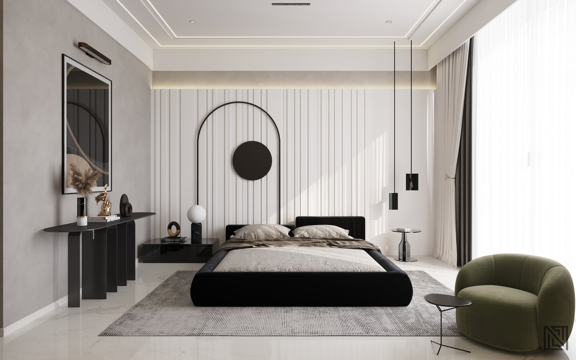 Fawad Villa — architecture, view 35 of 70, UAE. 3ds Max · Corona render by Nasmeer VM.