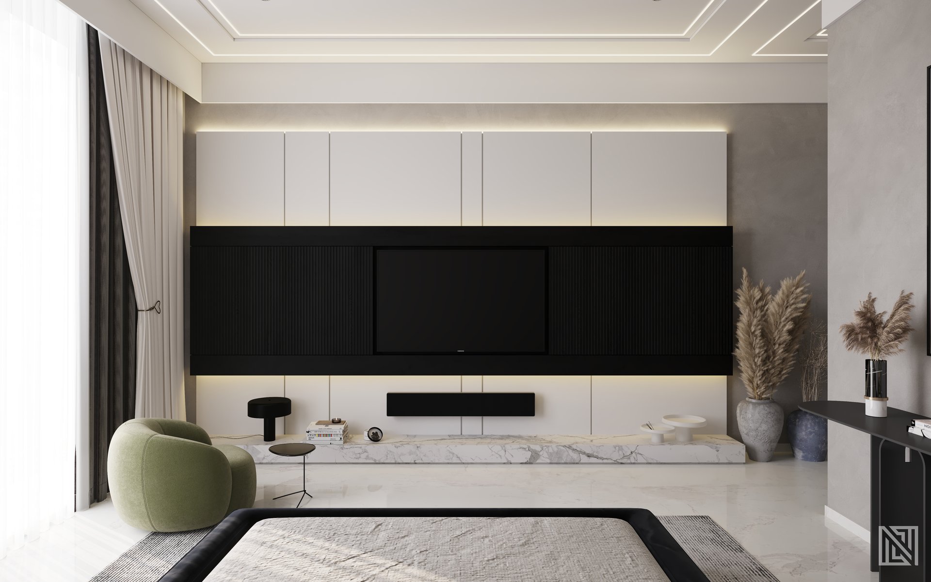 Fawad Villa — architecture, view 36 of 70, UAE. 3ds Max · Corona render by Nasmeer VM.