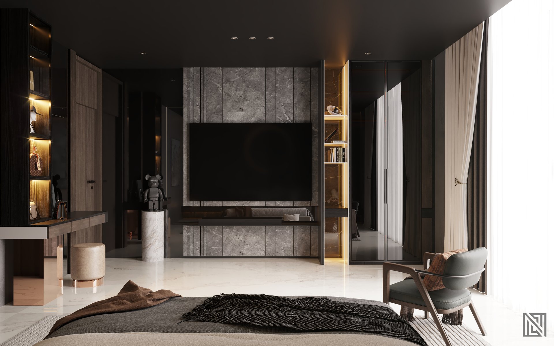 Fawad Villa — architecture, view 38 of 70, UAE. 3ds Max · Corona render by Nasmeer VM.