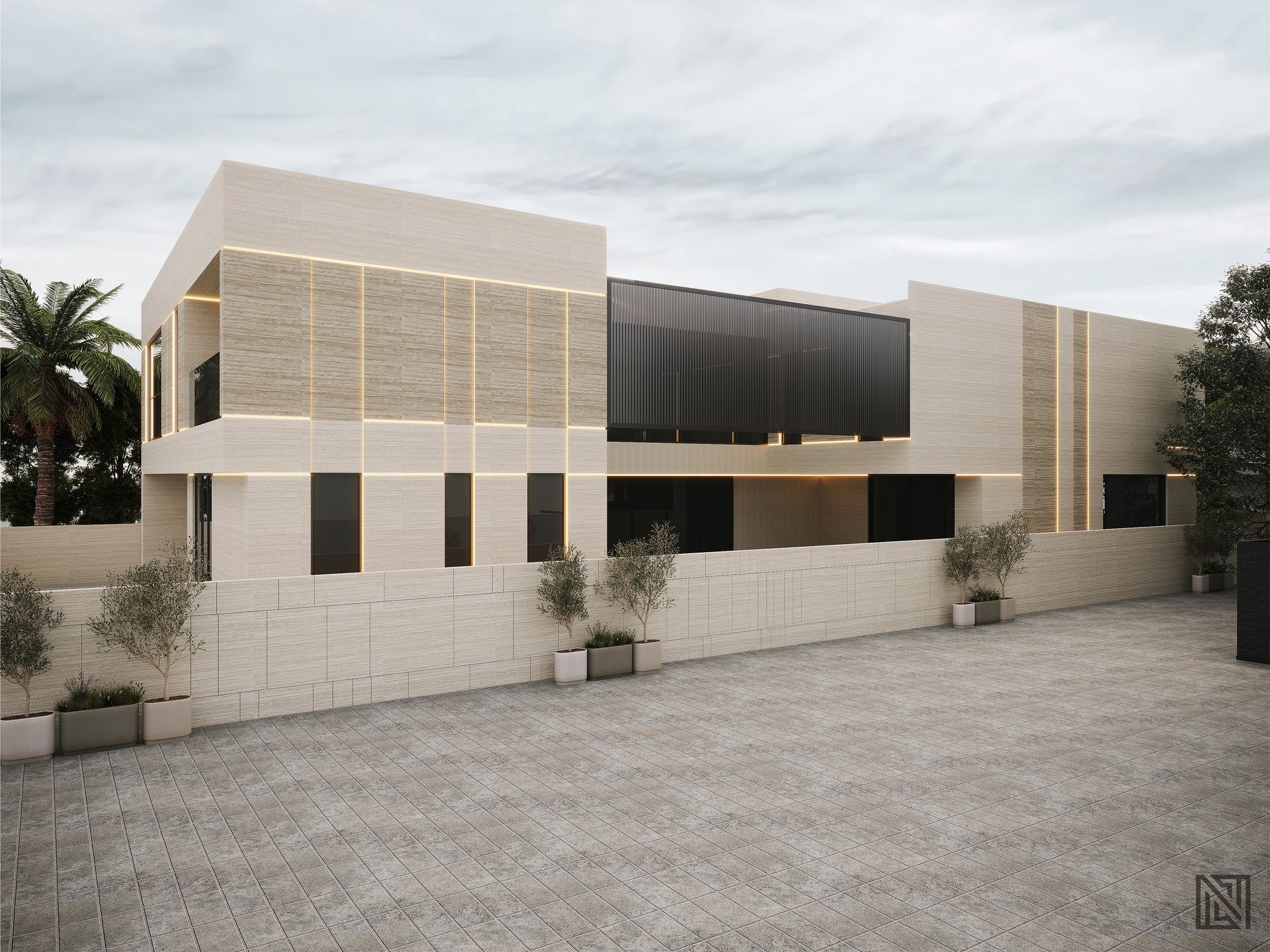 Fawad Villa — architecture, view 4 of 70, UAE. 3ds Max · Corona render by Nasmeer VM.