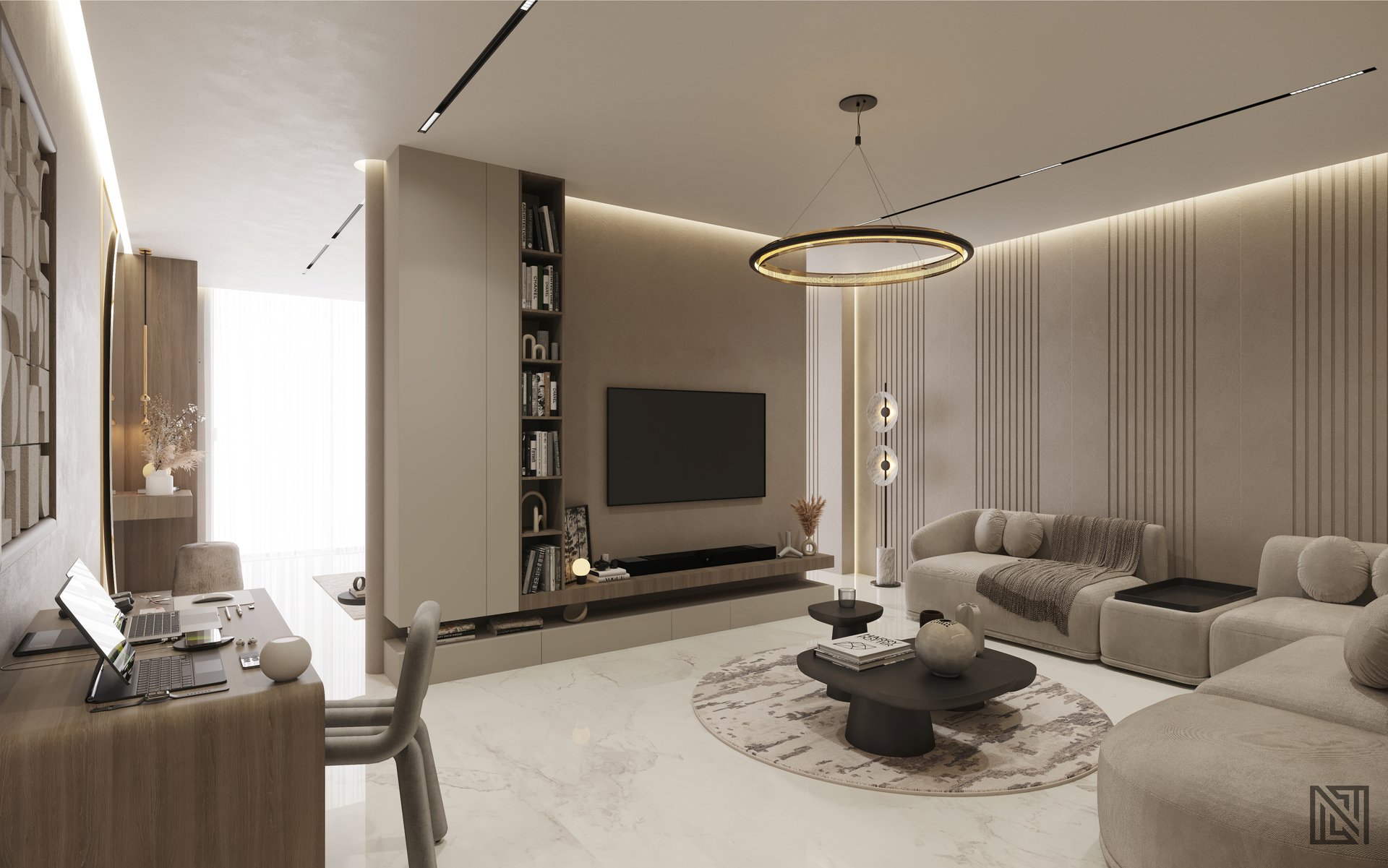 Fawad Villa — architecture, view 41 of 70, UAE. 3ds Max · Corona render by Nasmeer VM.