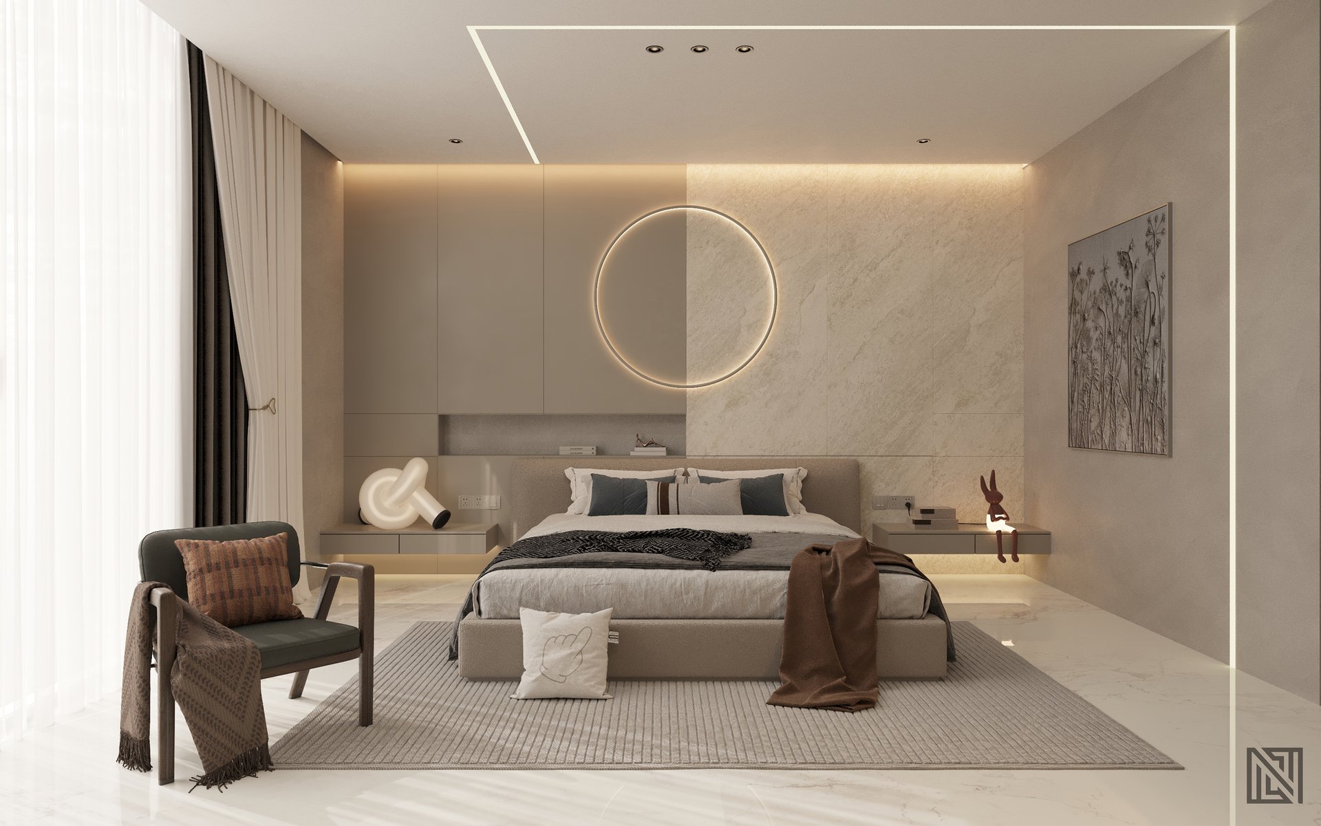Fawad Villa — architecture, view 42 of 70, UAE. 3ds Max · Corona render by Nasmeer VM.