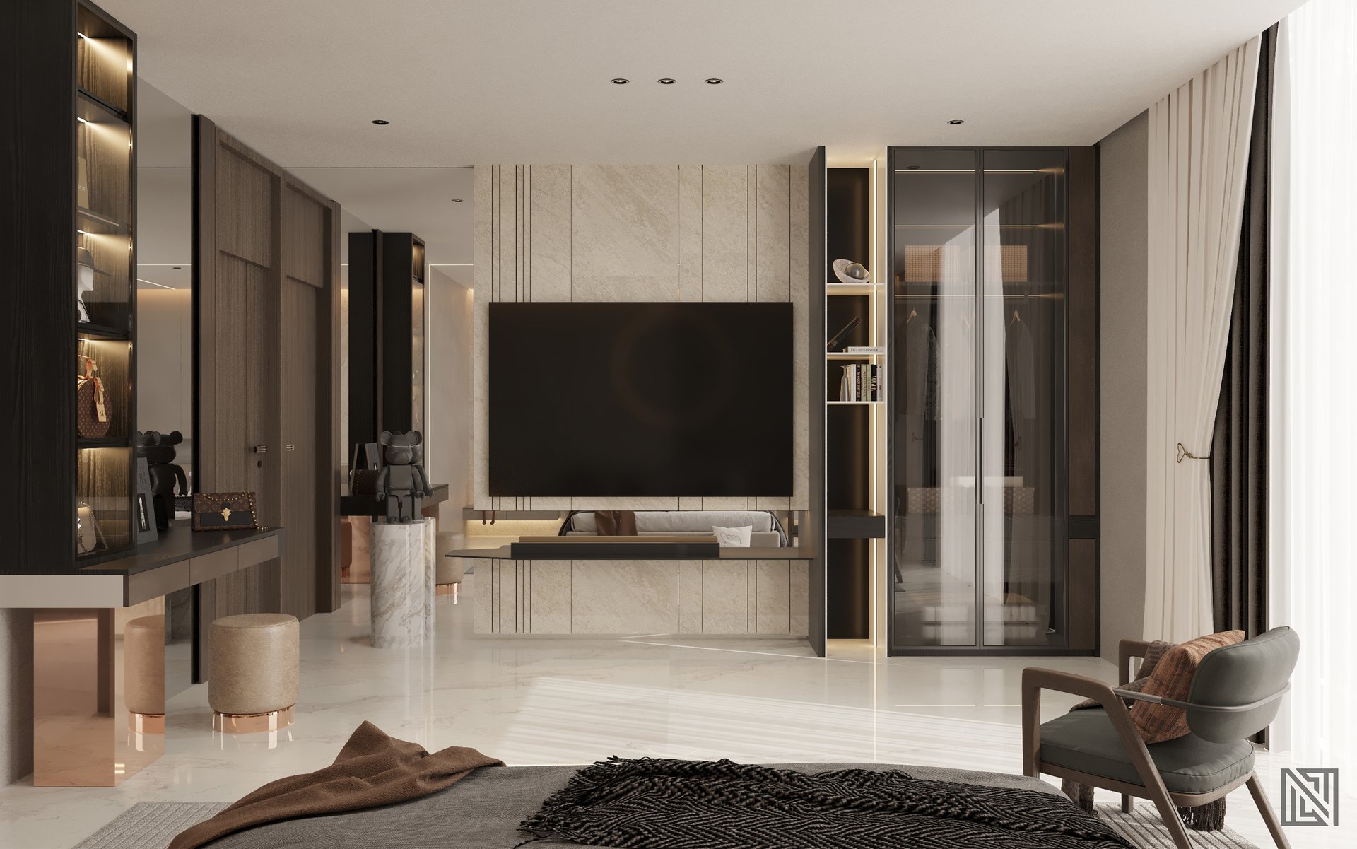 Fawad Villa — architecture, view 43 of 70, UAE. 3ds Max · Corona render by Nasmeer VM.