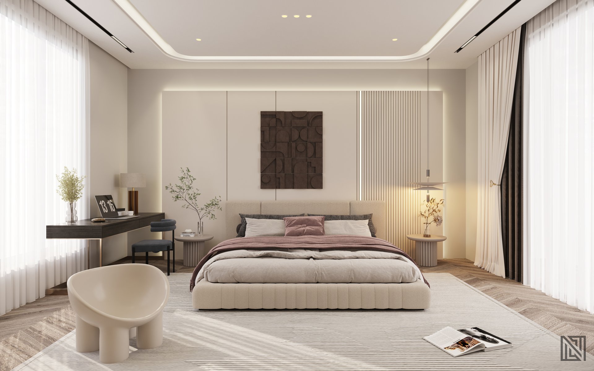 Fawad Villa — architecture, view 45 of 70, UAE. 3ds Max · Corona render by Nasmeer VM.
