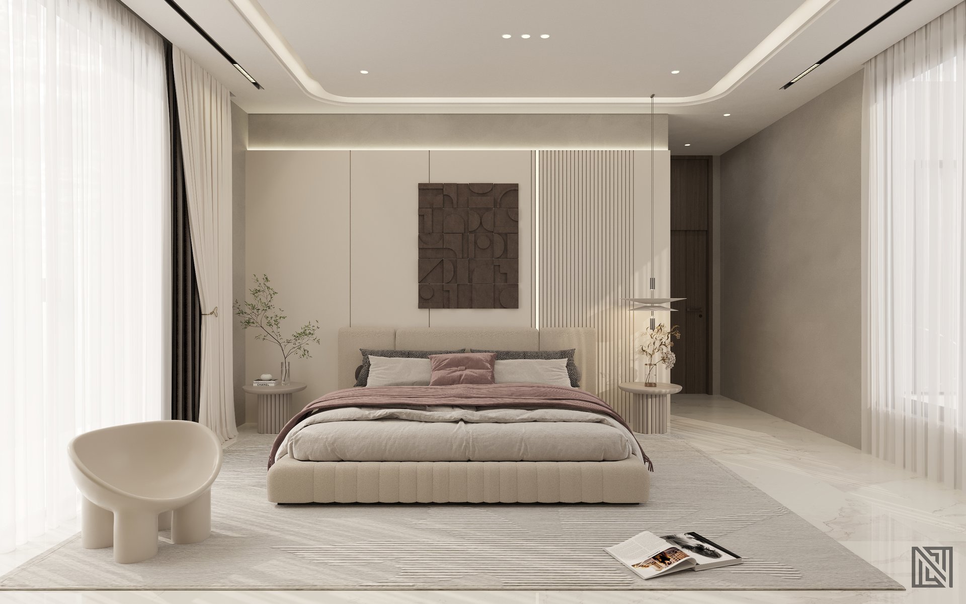 Fawad Villa — architecture, view 46 of 70, UAE. 3ds Max · Corona render by Nasmeer VM.