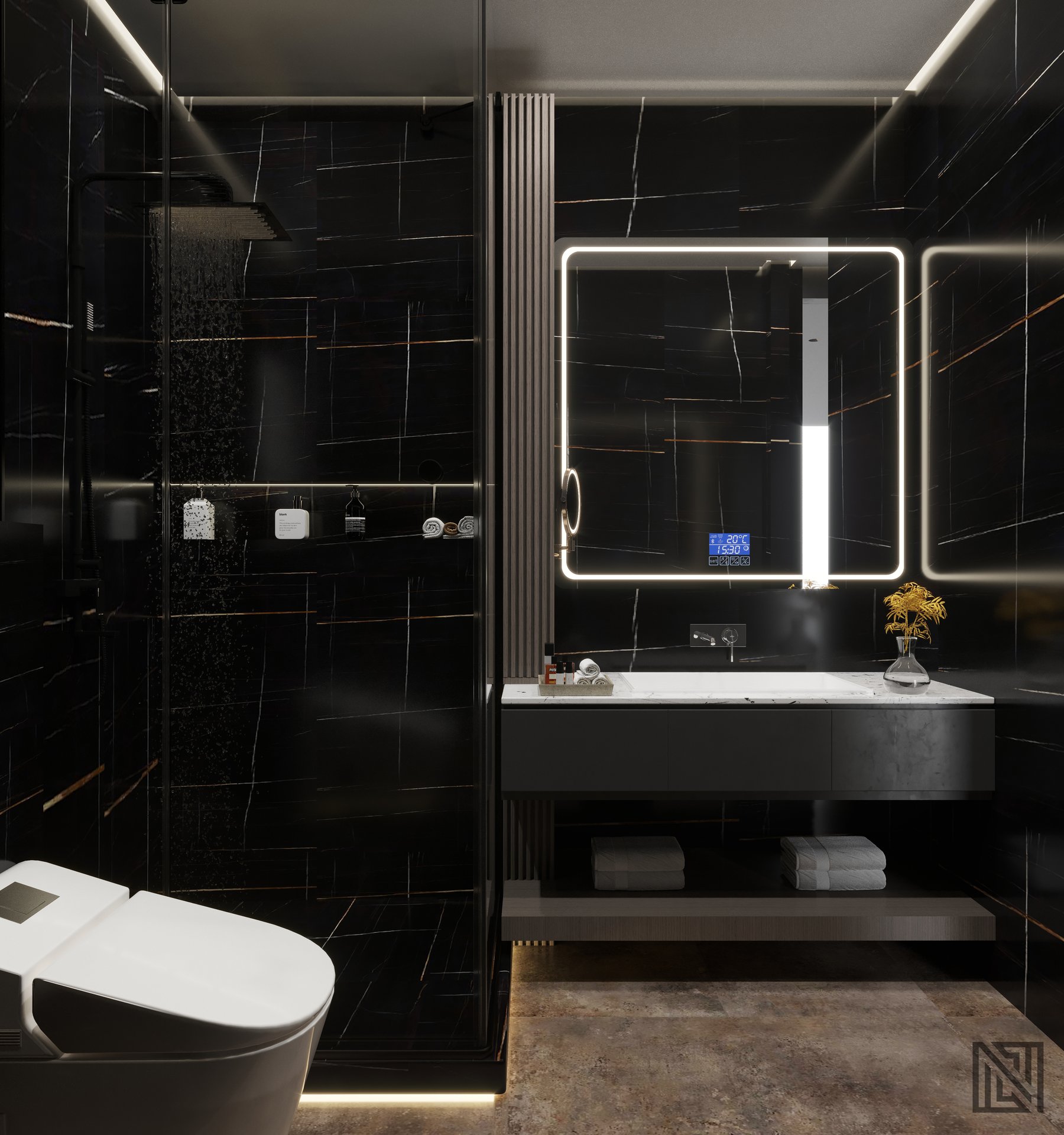Fawad Villa — architecture, view 51 of 70, UAE. 3ds Max · Corona render by Nasmeer VM.