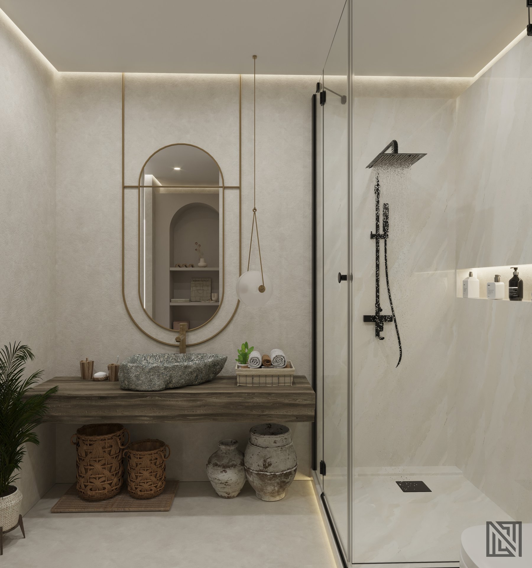Fawad Villa — architecture, view 57 of 70, UAE. 3ds Max · Corona render by Nasmeer VM.