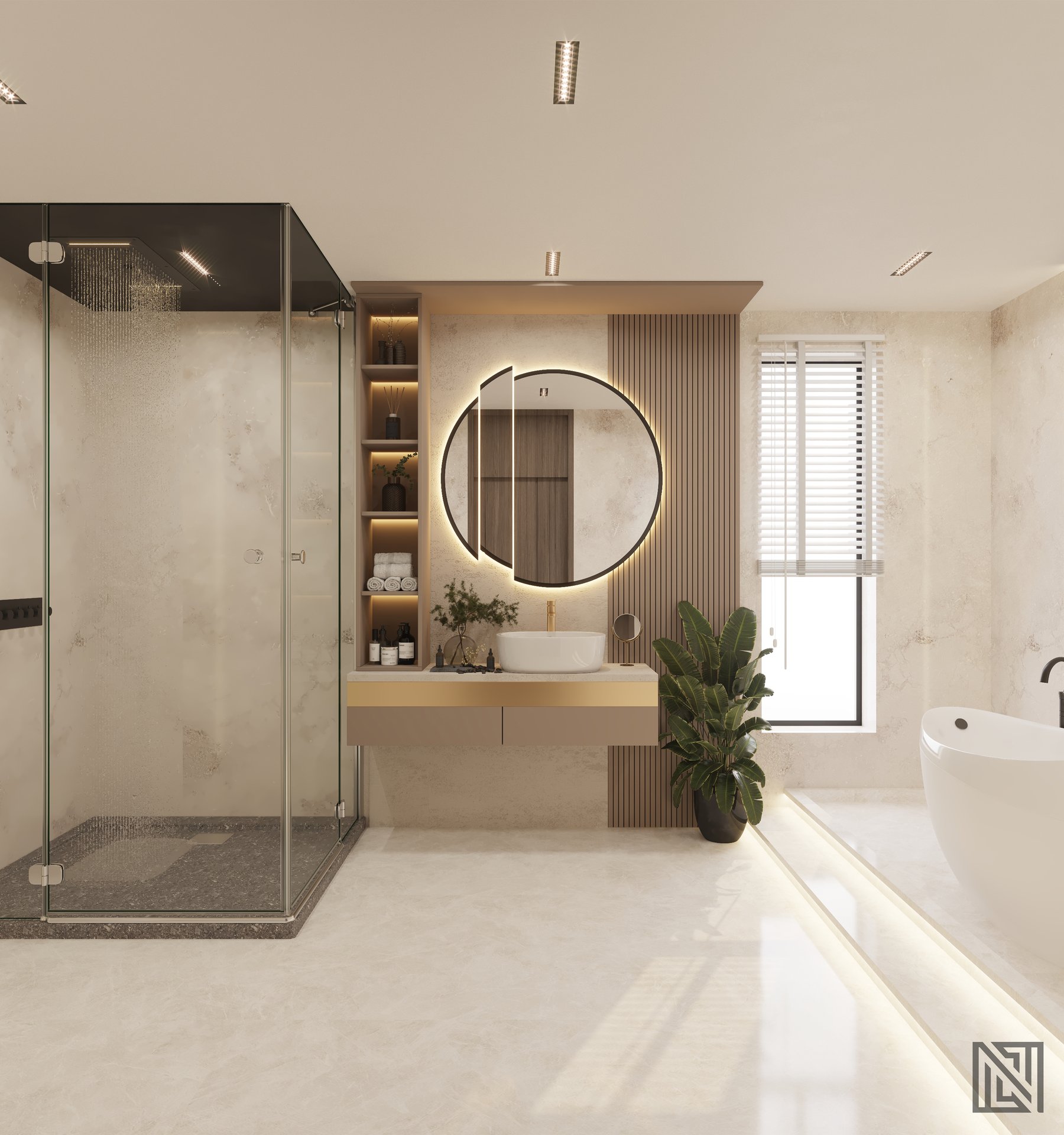 Fawad Villa — architecture, view 59 of 70, UAE. 3ds Max · Corona render by Nasmeer VM.