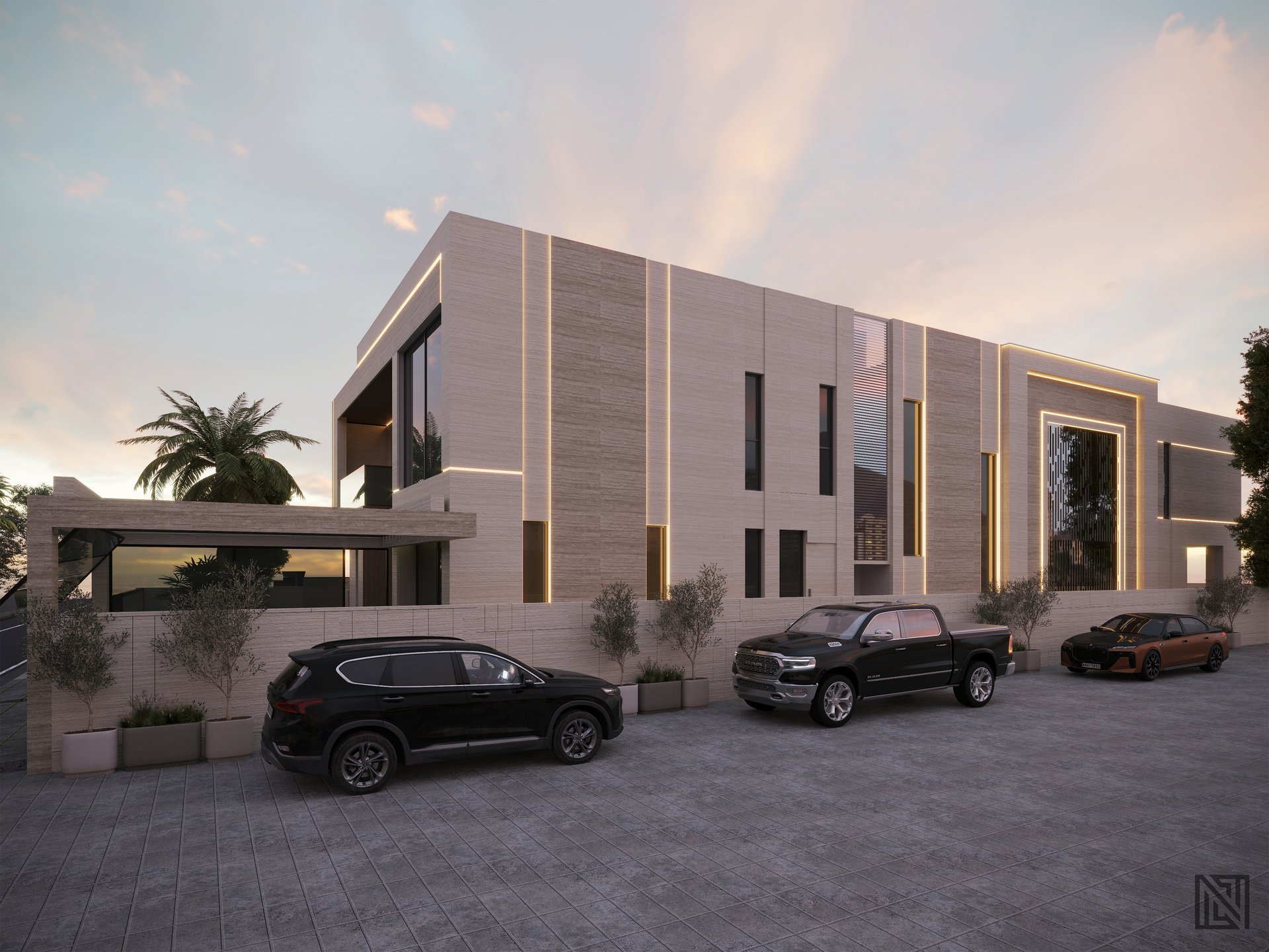 Fawad Villa — architecture, view 6 of 70, UAE. 3ds Max · Corona render by Nasmeer VM.