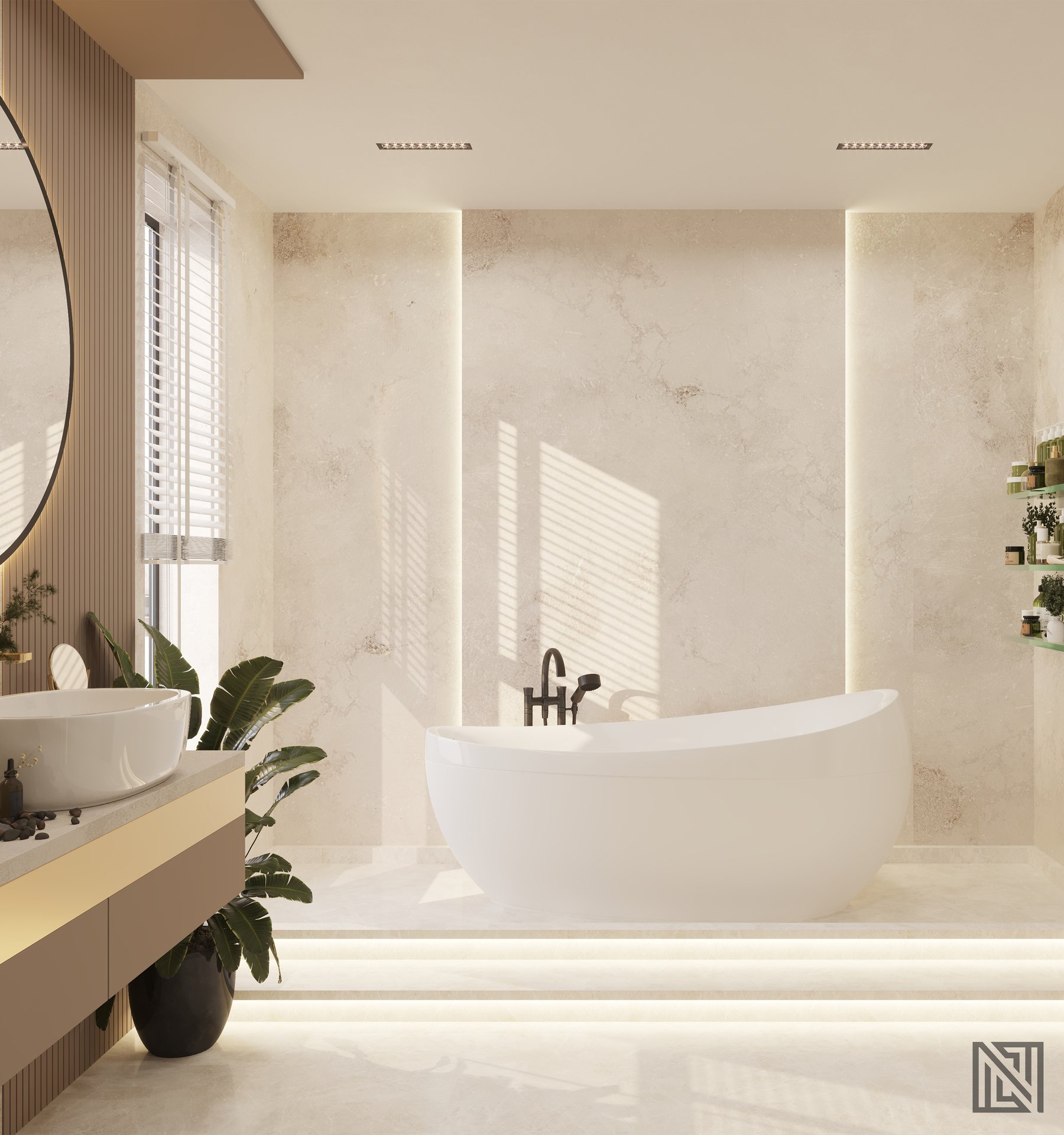 Fawad Villa — architecture, view 63 of 70, UAE. 3ds Max · Corona render by Nasmeer VM.