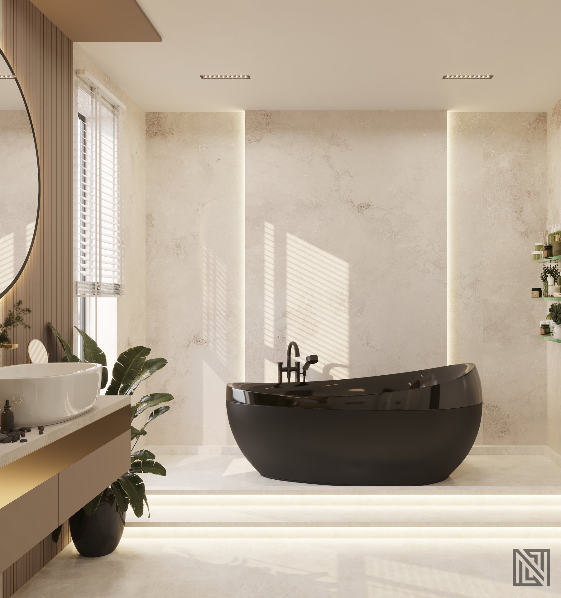 Fawad Villa — architecture, view 64 of 70, UAE. 3ds Max · Corona render by Nasmeer VM.