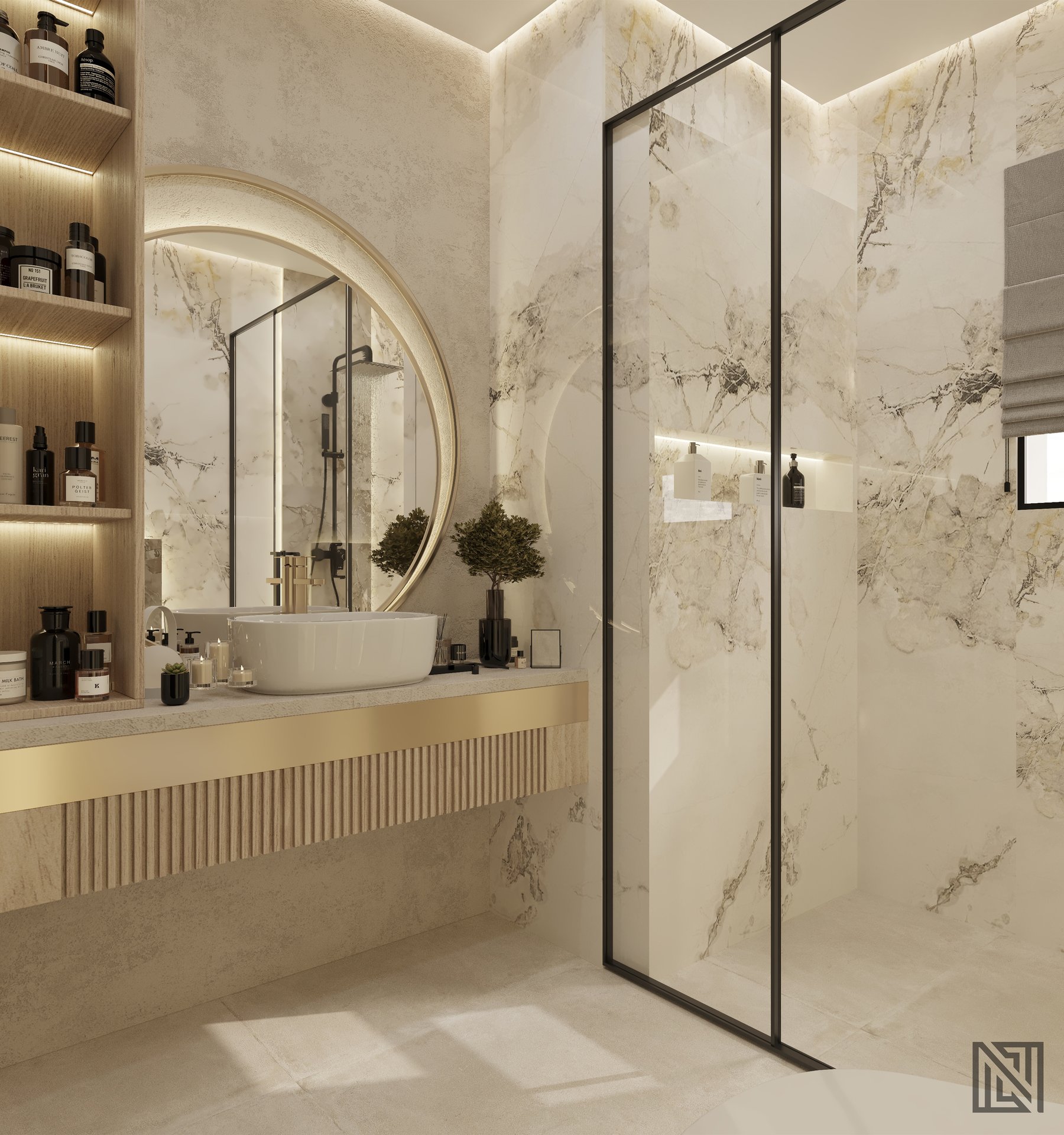 Fawad Villa — architecture, view 69 of 70, UAE. 3ds Max · Corona render by Nasmeer VM.