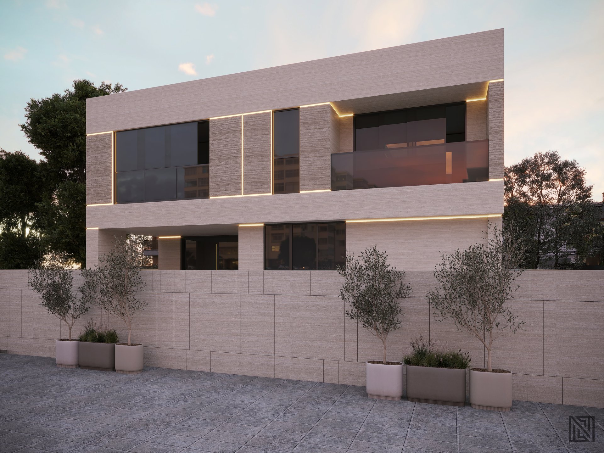 Fawad Villa — architecture, view 7 of 70, UAE. 3ds Max · Corona render by Nasmeer VM.