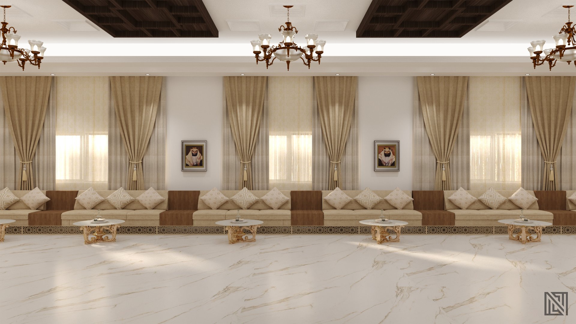 Government Rest House — architecture, view 10 of 13, UAE. 3ds Max · Corona render by Nasmeer VM.