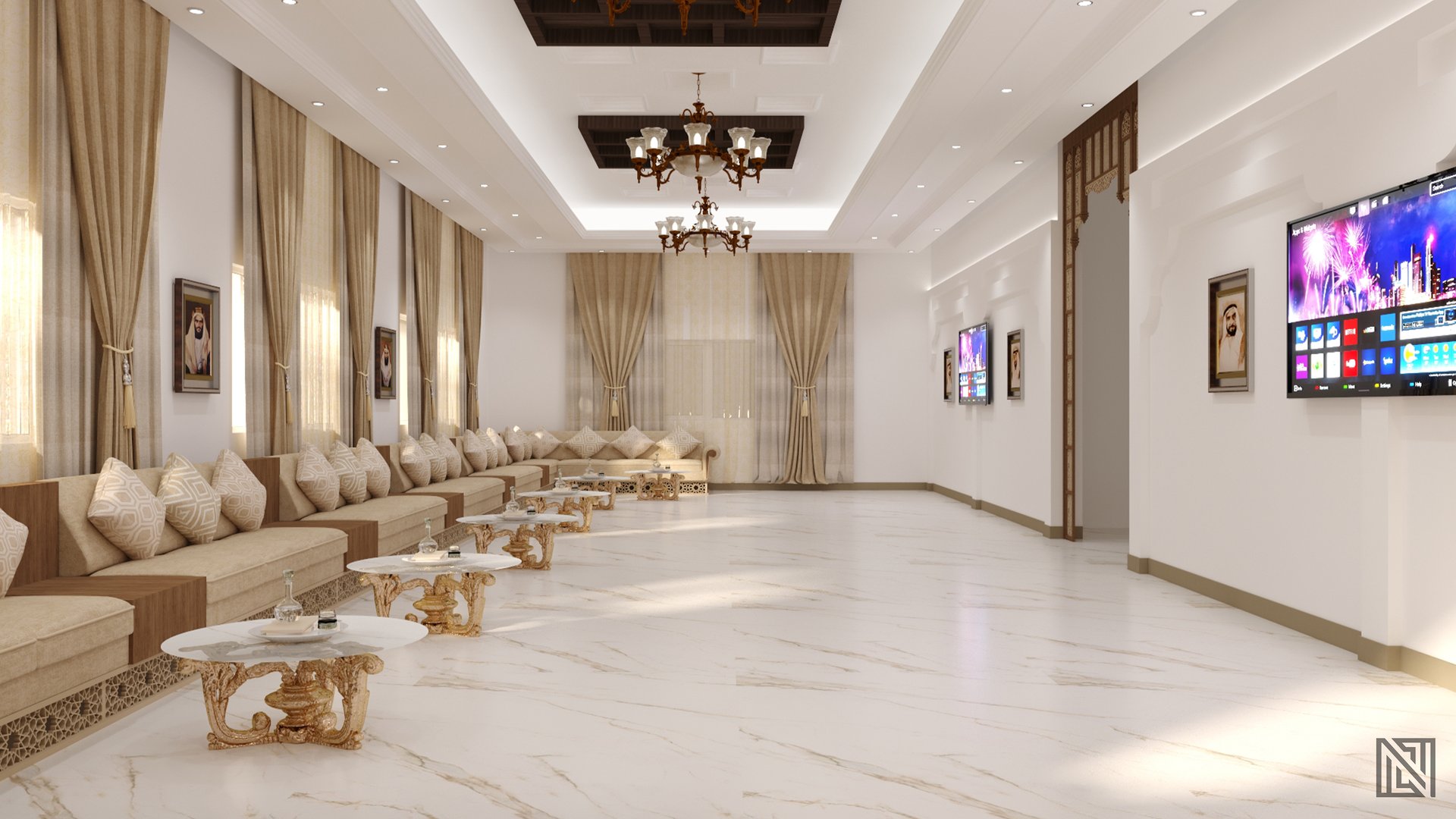 Government Rest House — architecture, view 12 of 13, UAE. 3ds Max · Corona render by Nasmeer VM.
