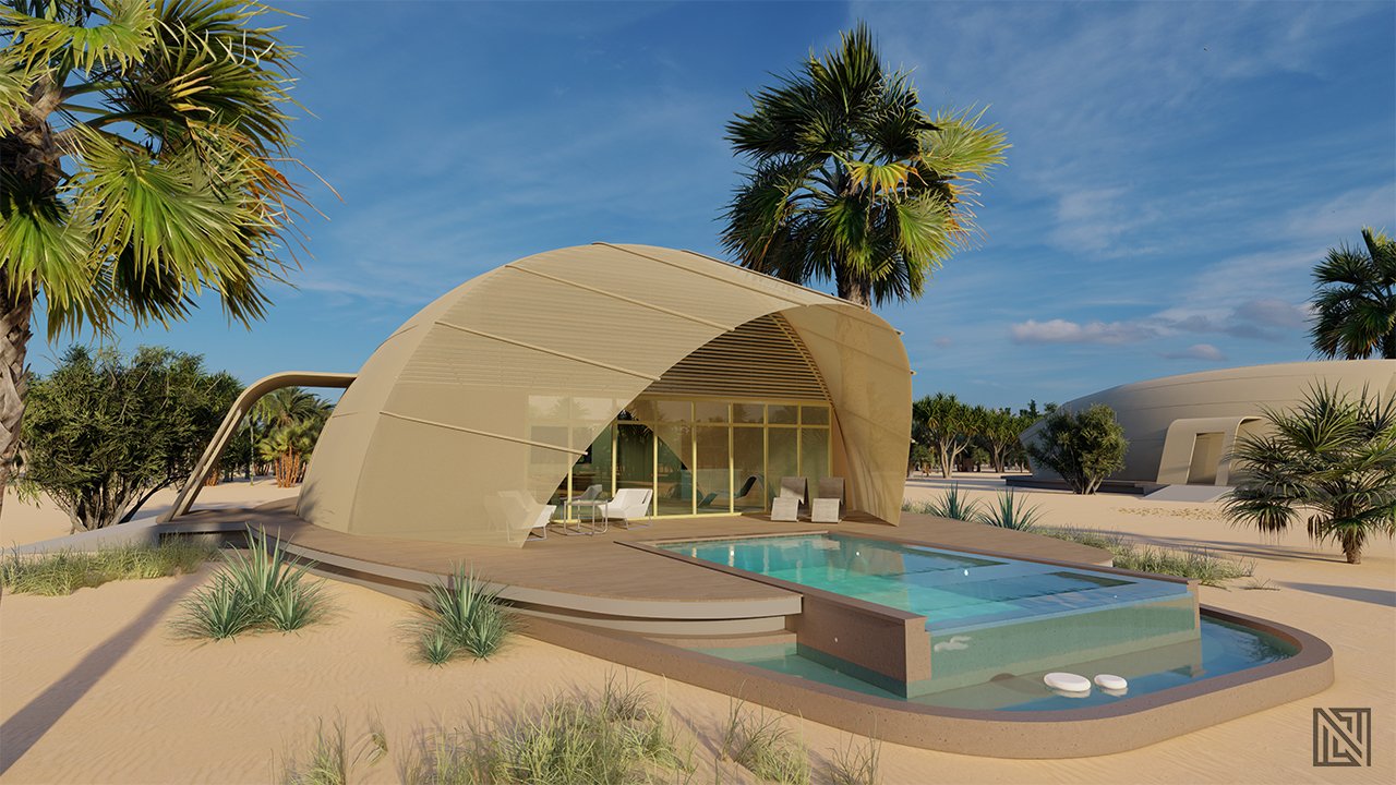 Government Villa — Exterior — architecture, view 2 of 8, UAE. 3ds Max · Corona render by Nasmeer VM.