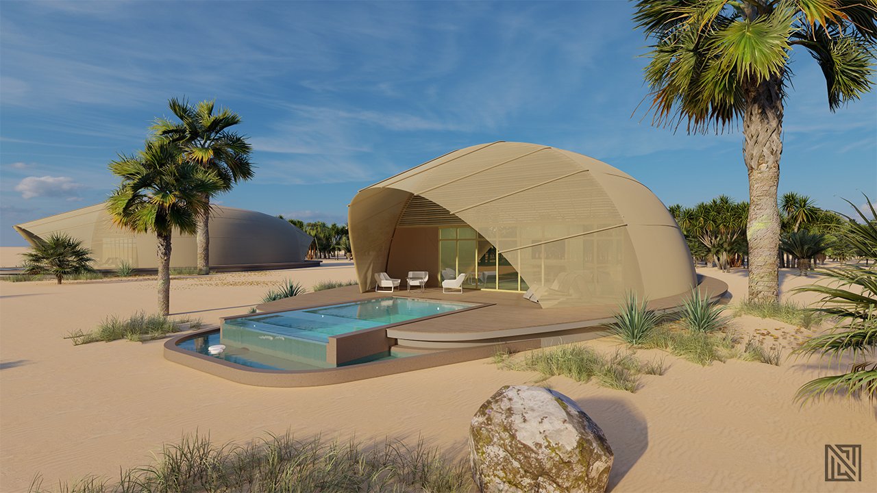 Government Villa — Exterior — architecture, view 3 of 8, UAE. 3ds Max · Corona render by Nasmeer VM.