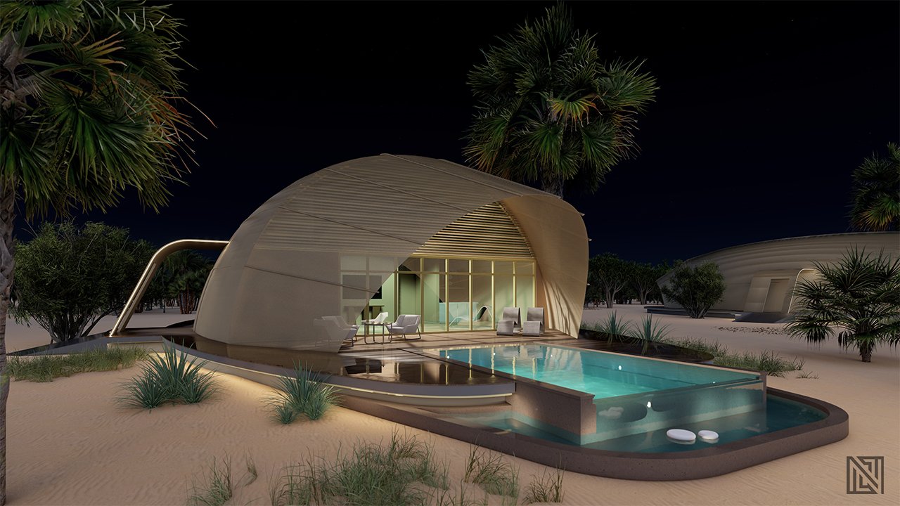 Government Villa — Exterior — architecture, view 5 of 8, UAE. 3ds Max · Corona render by Nasmeer VM.