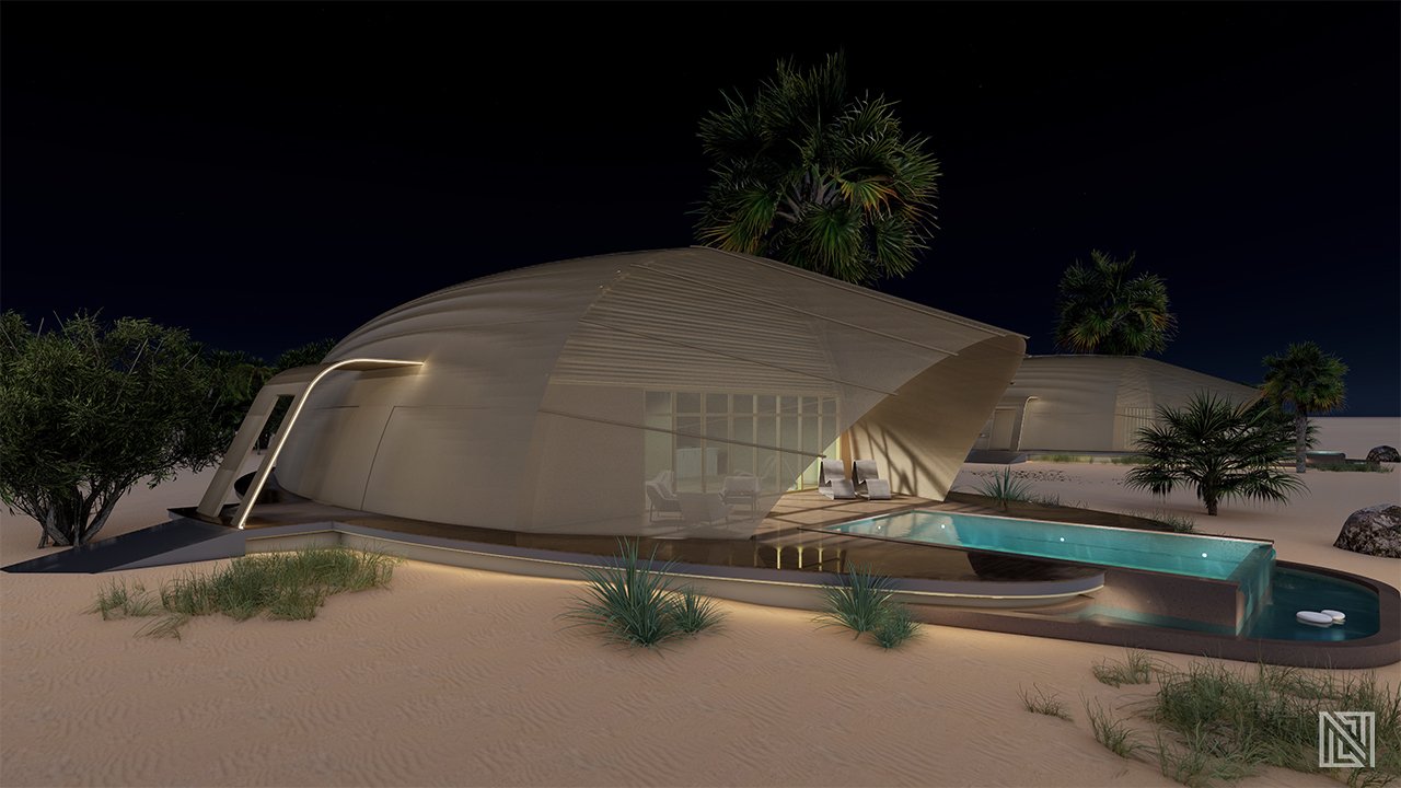 Government Villa — Exterior — architecture, view 6 of 8, UAE. 3ds Max · Corona render by Nasmeer VM.