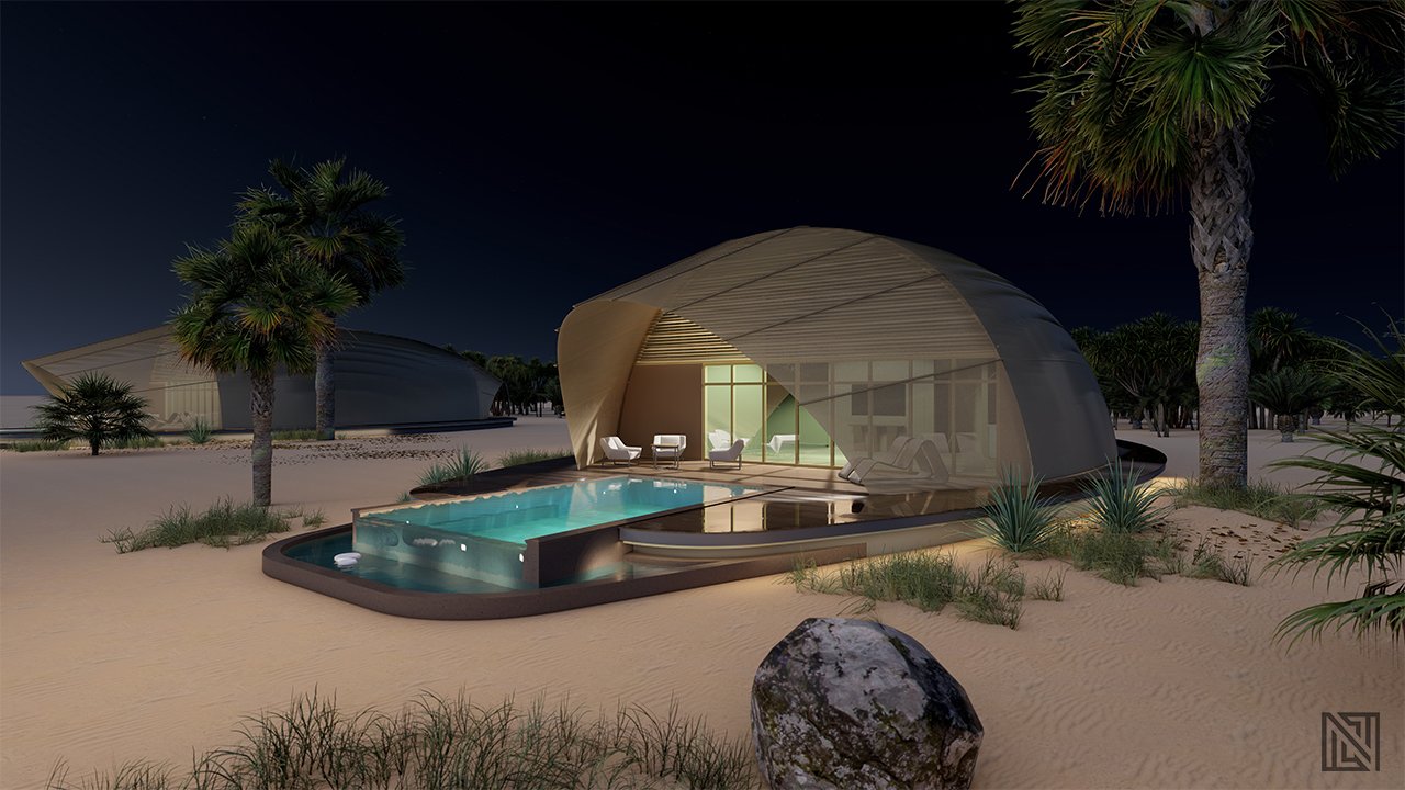 Government Villa — Exterior — architecture, view 7 of 8, UAE. 3ds Max · Corona render by Nasmeer VM.