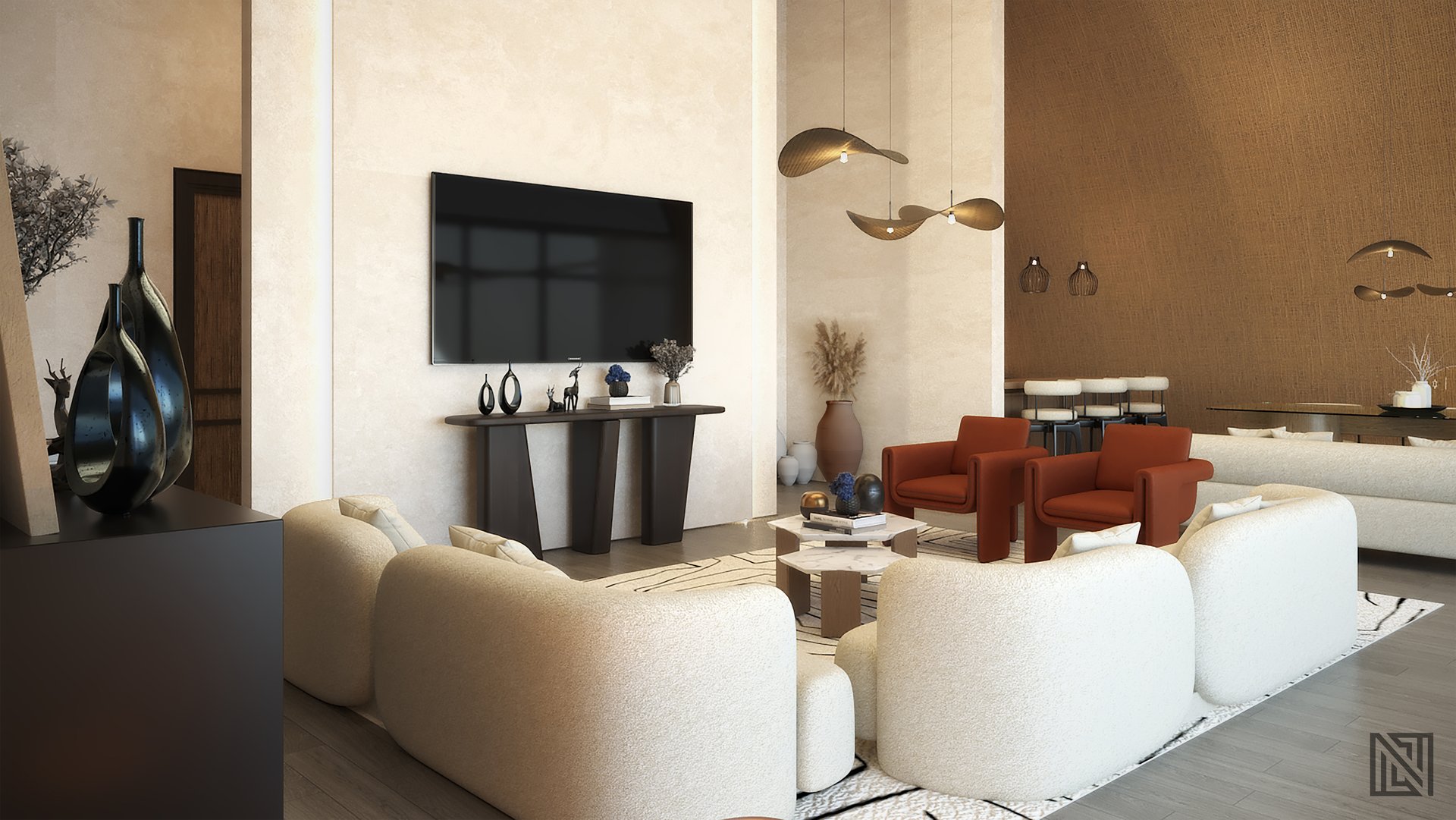 Government Villa — Interior — interior, view 2 of 7, UAE. 3ds Max · Corona render by Nasmeer VM.