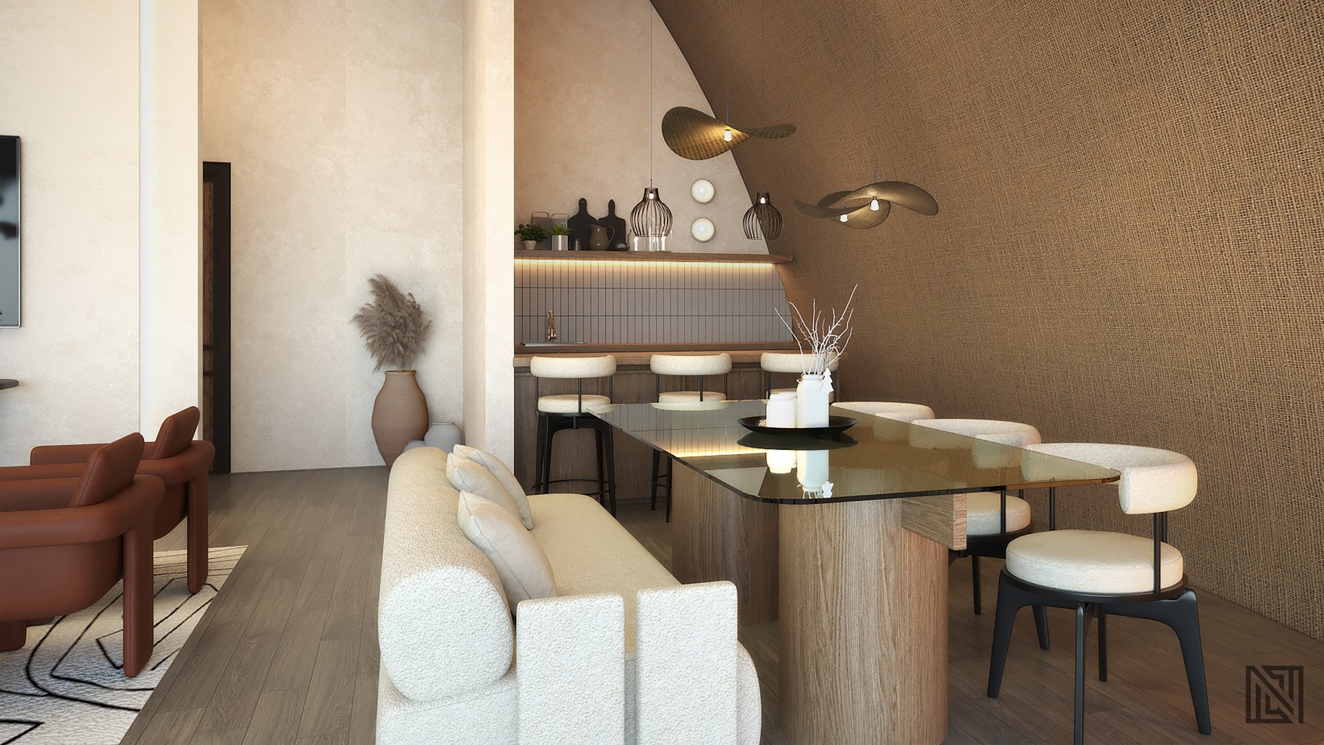 Government Villa — Interior — interior, view 5 of 7, UAE. 3ds Max · Corona render by Nasmeer VM.