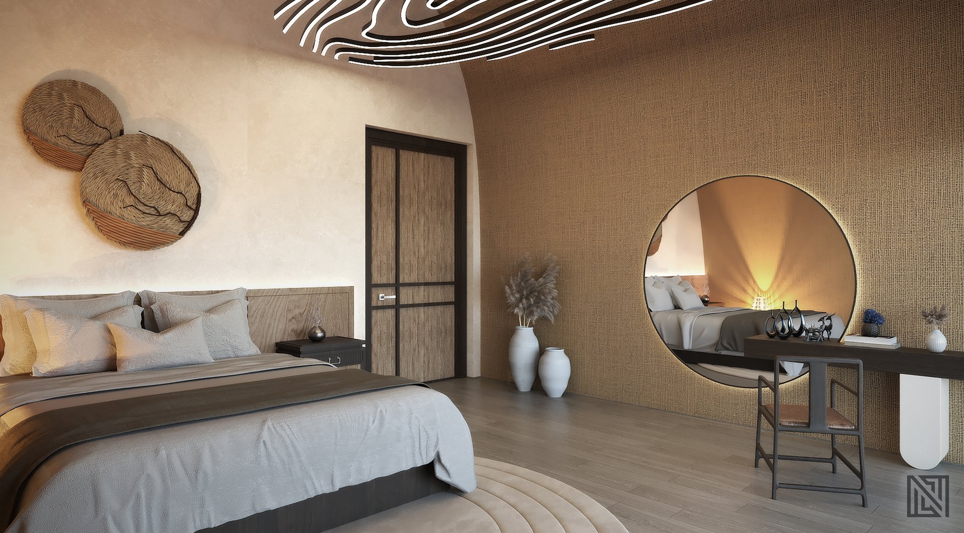 Government Villa — Interior — interior, view 6 of 7, UAE. 3ds Max · Corona render by Nasmeer VM.