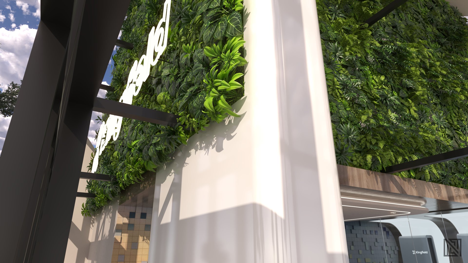 Kingfield Office — commercial, view 6 of 10, UAE. 3ds Max · Corona render by Nasmeer VM.
