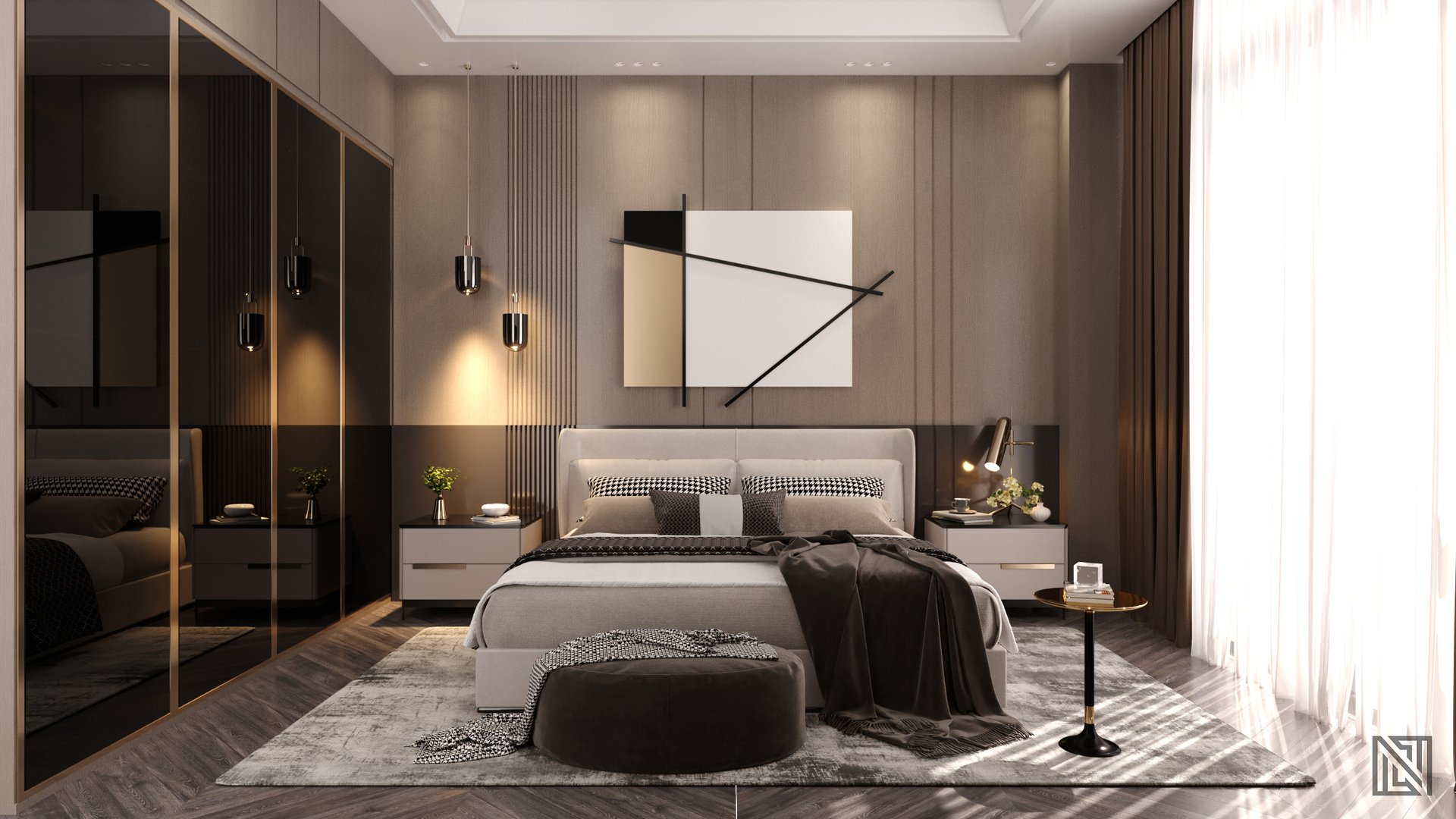 Luxury Apartment — interior, view 9 of 9, UAE. 3ds Max · Corona render by Nasmeer VM.