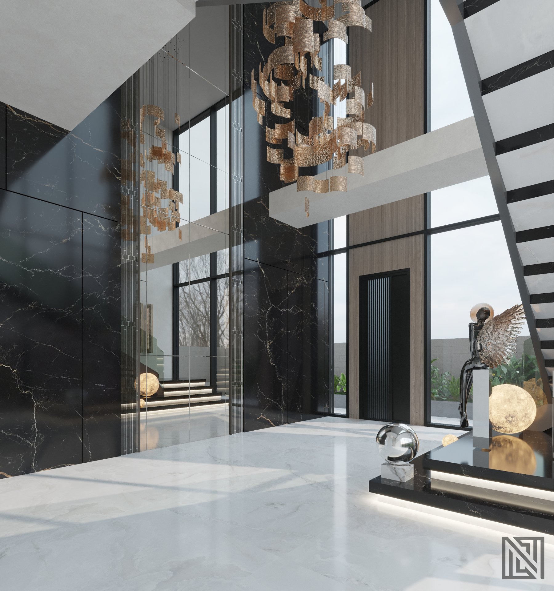 Luxury Villa — Interiors — interior, view 2 of 10, UAE. 3ds Max · Corona render by Nasmeer VM.