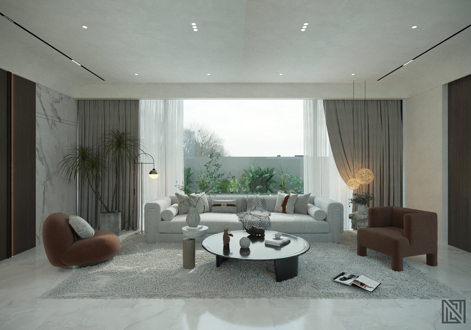Luxury Villa — Interiors — interior, view 5 of 10, UAE. 3ds Max · Corona render by Nasmeer VM.