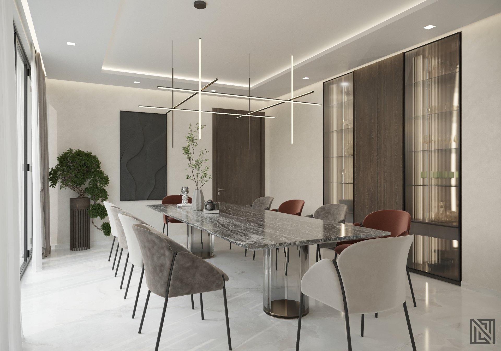 Luxury Villa — Interiors — interior, view 6 of 10, UAE. 3ds Max · Corona render by Nasmeer VM.