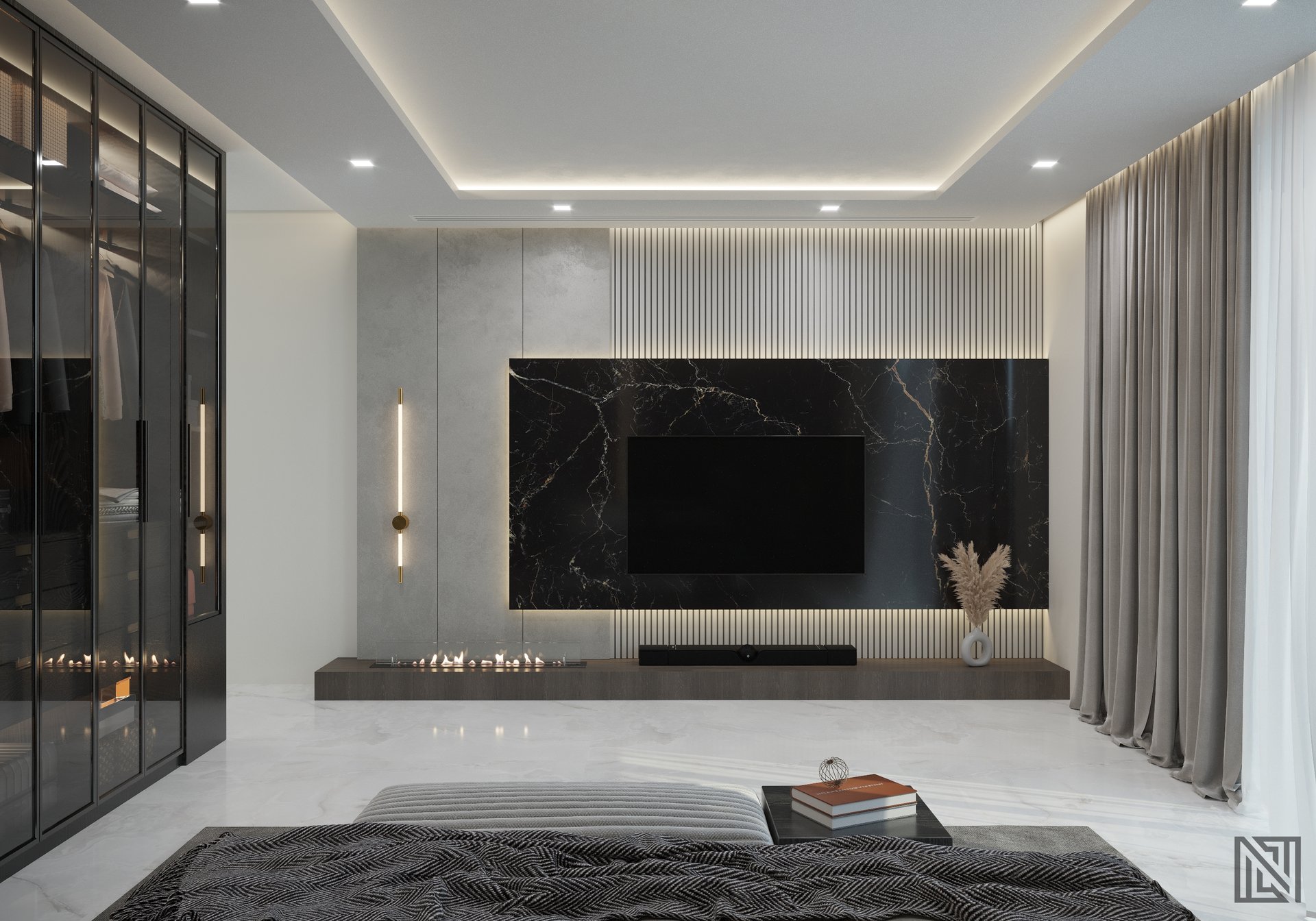 Luxury Villa — Interiors — interior, view 8 of 10, UAE. 3ds Max · Corona render by Nasmeer VM.