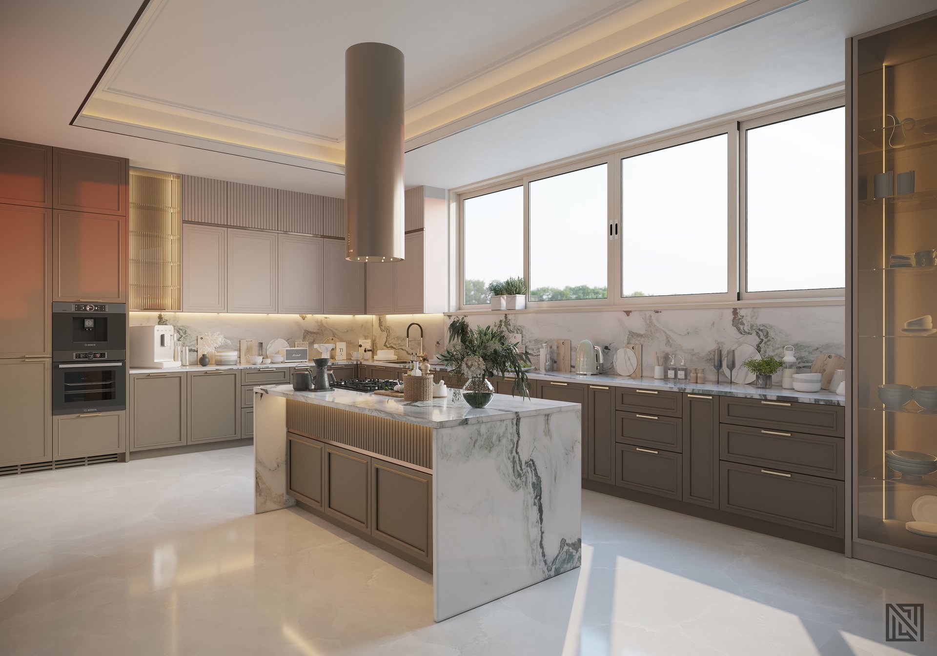 Luxury Villa — Living — interior, view 27 of 27, UAE. 3ds Max · Corona render by Nasmeer VM.