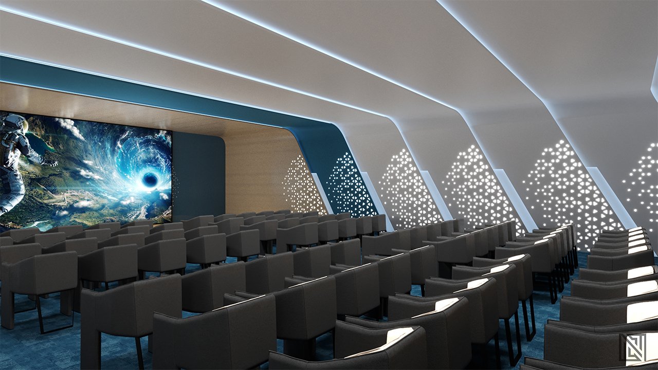 Mini Theatre — interior, view 6 of 6, UAE. 3ds Max · Corona render by Nasmeer VM.