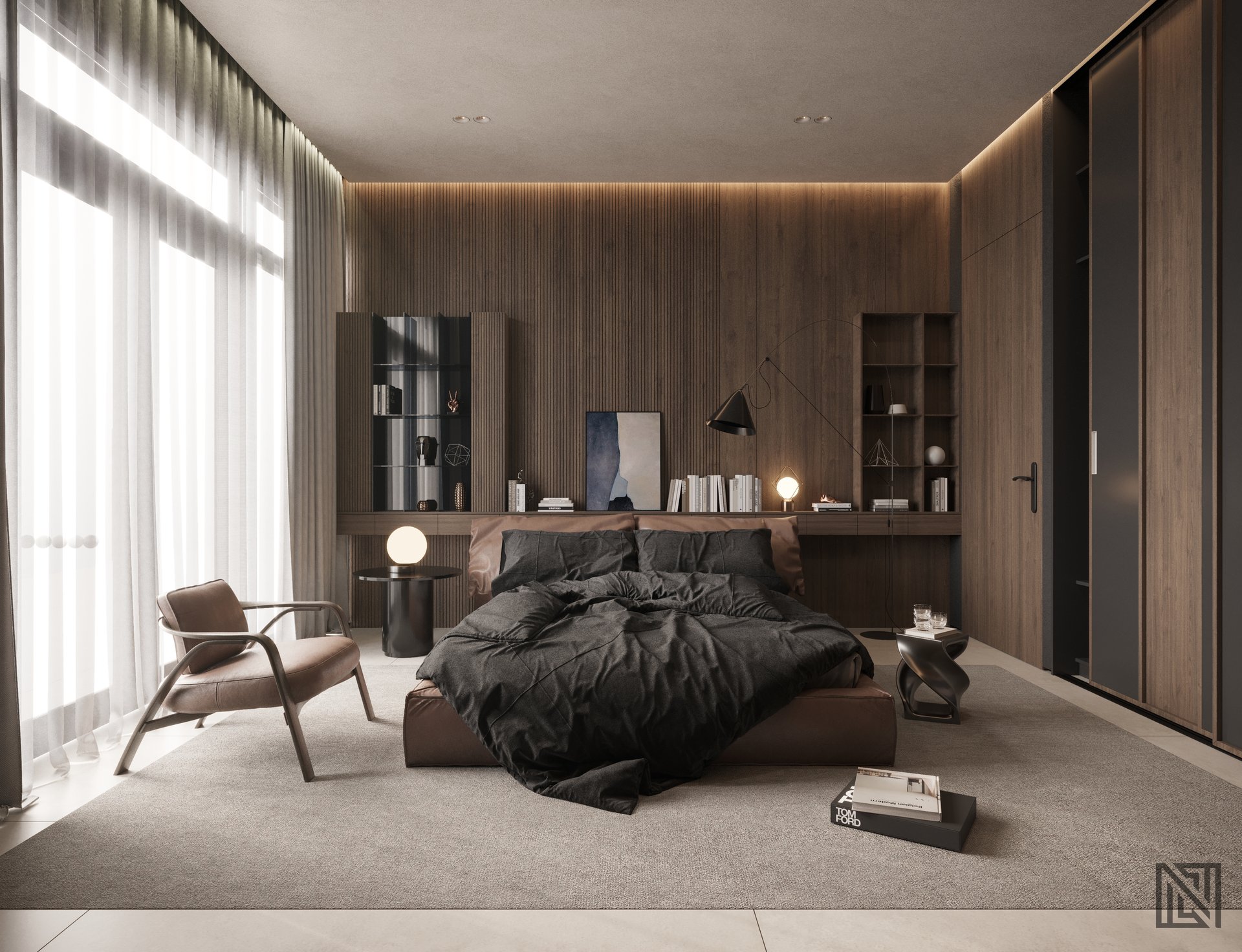 Modern Apartment — interior, view 5 of 8, UAE. 3ds Max · Corona render by Nasmeer VM.