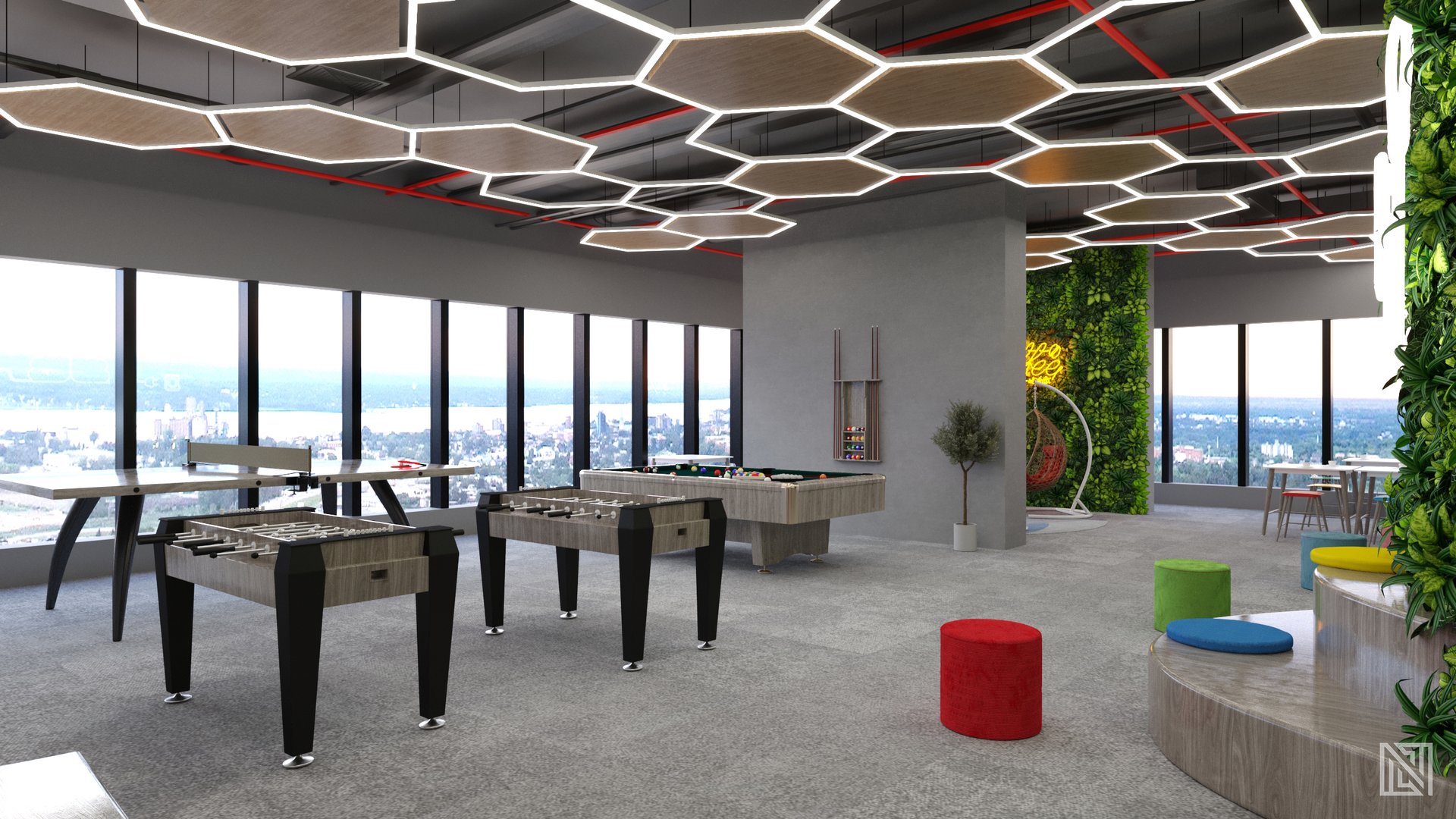 Modern Office — commercial, view 10 of 11, UAE. 3ds Max · Corona render by Nasmeer VM.